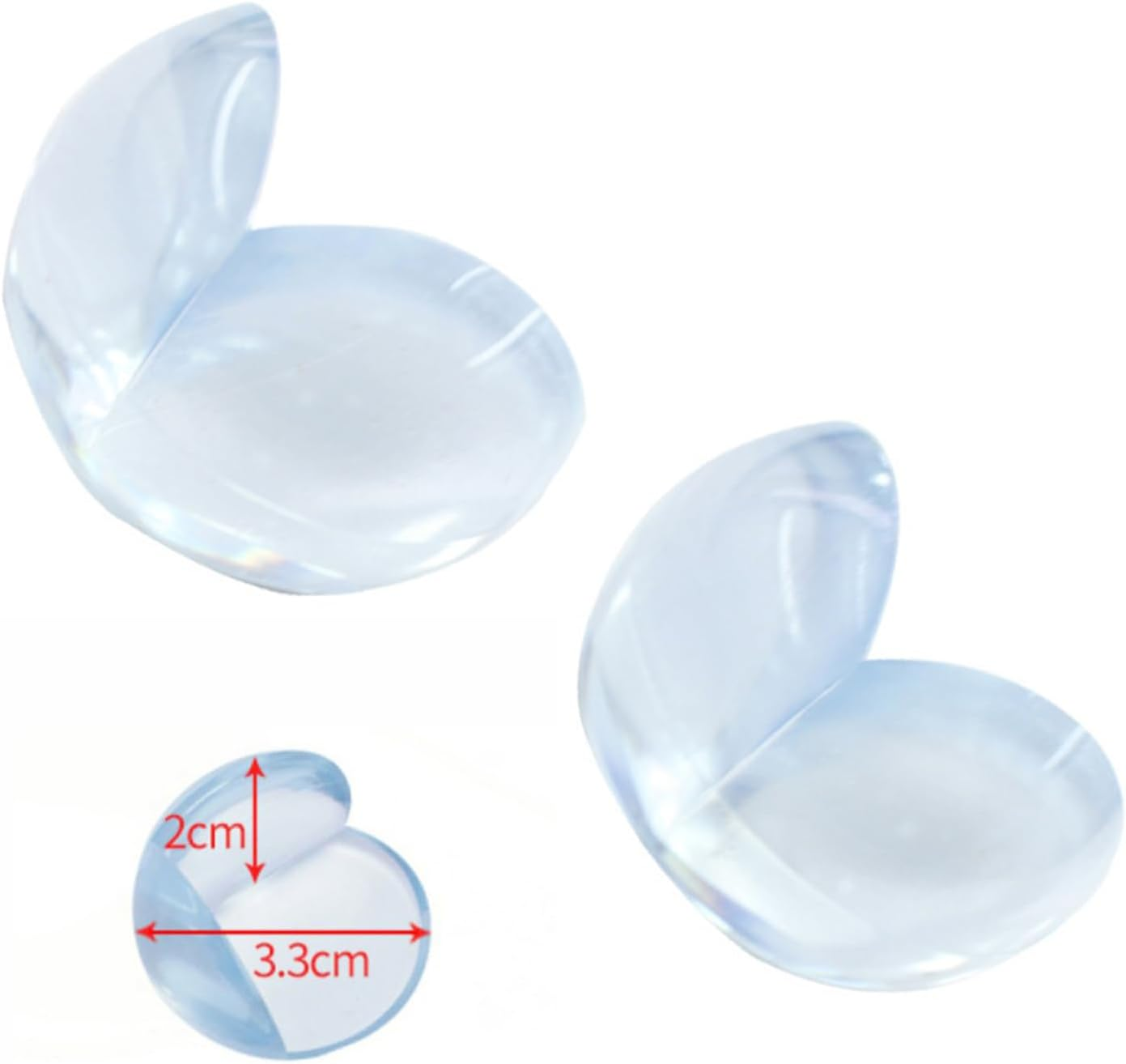 RIBHNXHI Table Corner Guards for Baby Kids Toddlers Child Safety Edge Protectors Furniture Non-Toxic Adhesive Clear round Bumpers for Children Pack of 24 image number 1