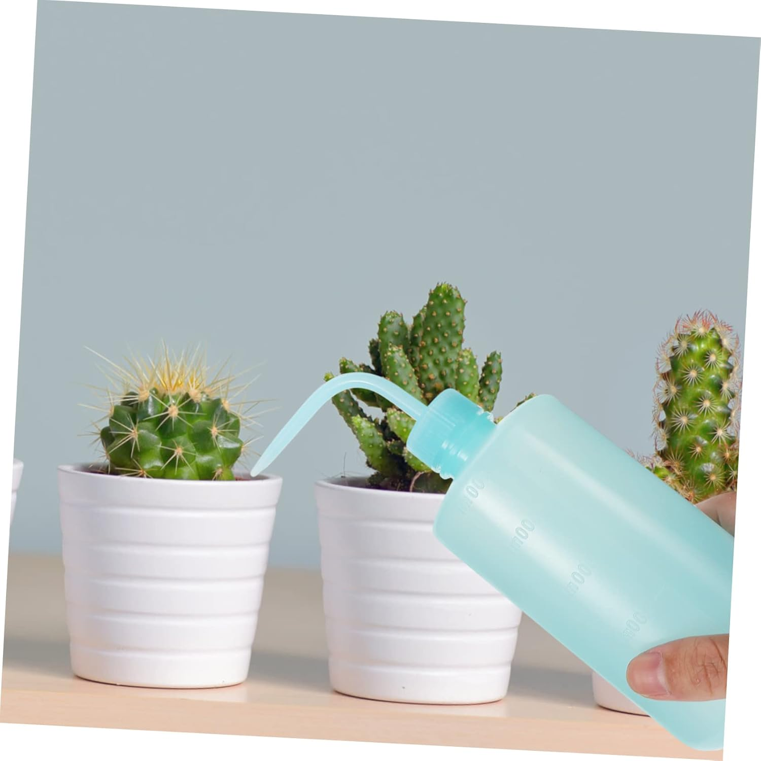 VANZACK 2Pcs Portable Plant Watering Bottles 500Ml Squeeze Spray Bottles for Garden and Household Use Blue Gardening Accessory Multi-Function Water Supply