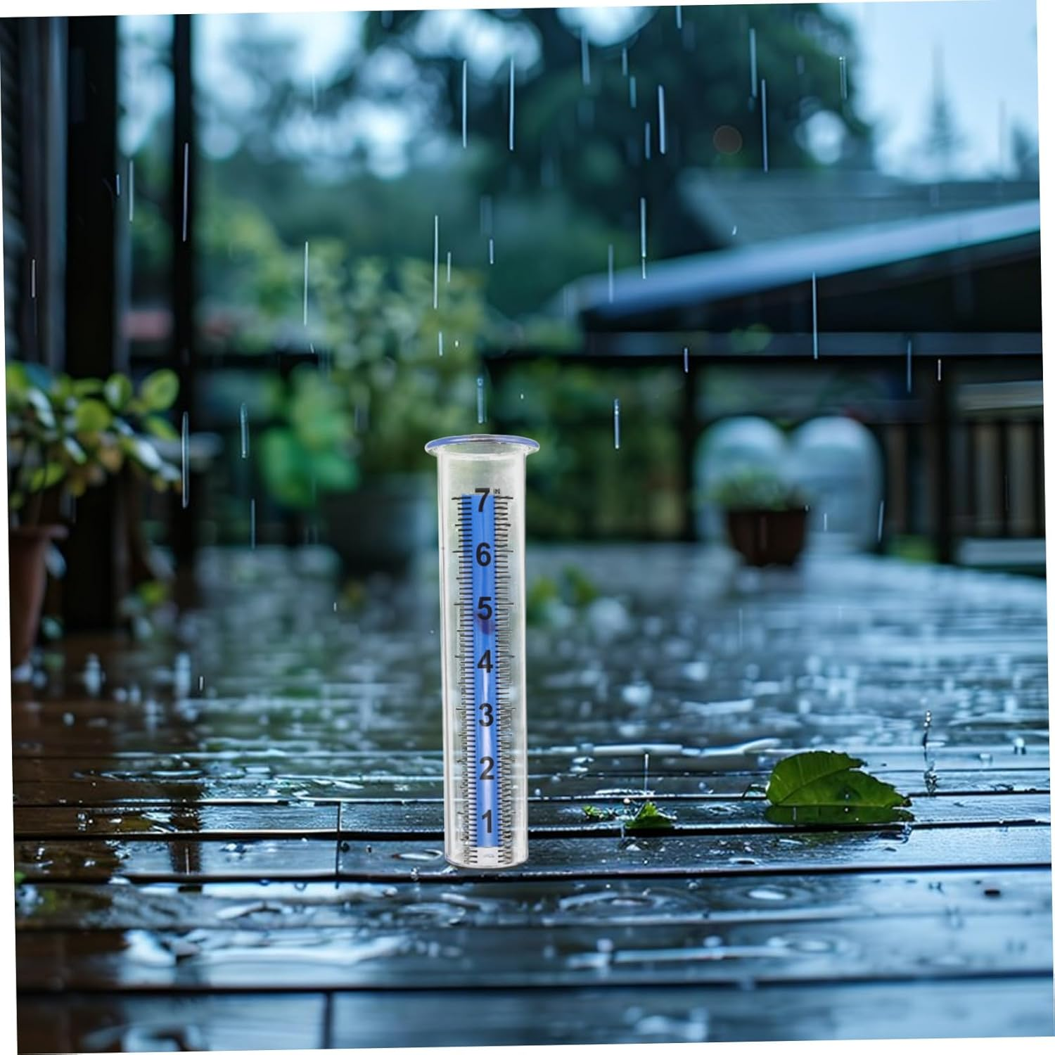 UPKOCH 4PCS Plastic Rain Gauge Replacement Tubes with Scale Crack-Resistant Outdoor Rain Measurement Tool for Garden Lawn Greenhouse School Weather Science and Irrigation Use image number 3