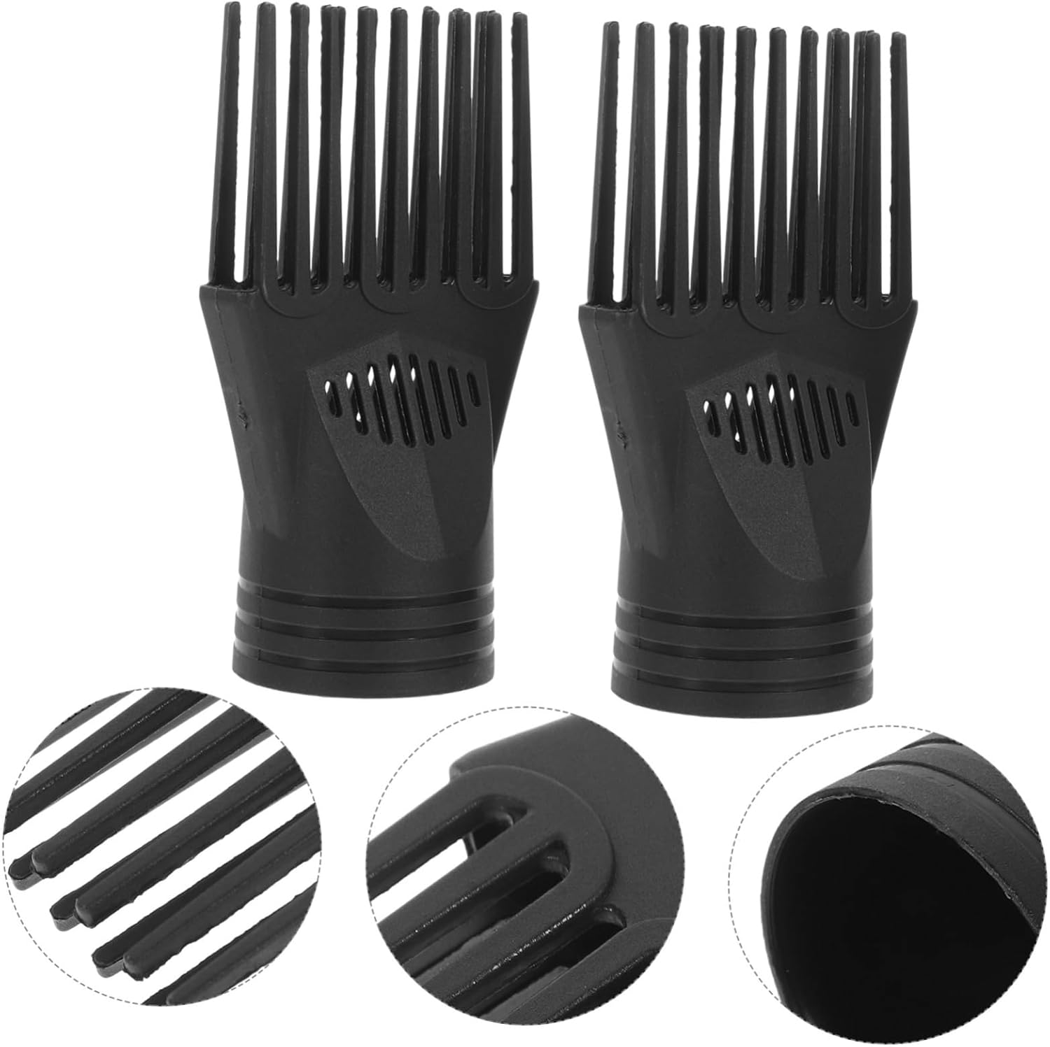 CTIRCHIU 2Pcs Hair Dryer Diffuser Comb Attachment Blow Dryer Nozzle with Uniform Heat Dissipation Lightweight Compact Design for Smooth Styling image number 5