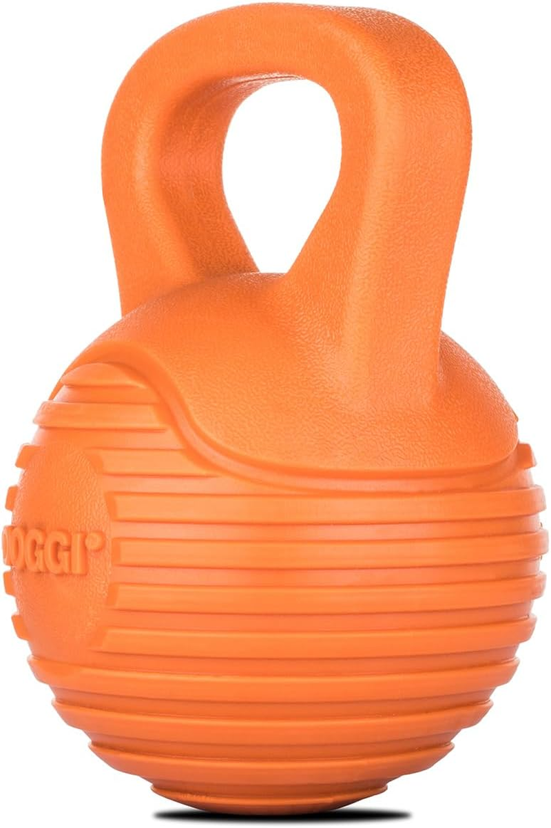 DOGGI Kettlebell Tough Dog Toy, Medium - TPR Material for Tough Chewers, Interactive Toy for Fetch Games, Aids Dental Health, Strengthens Teeth, 100% Recyclable image number 4