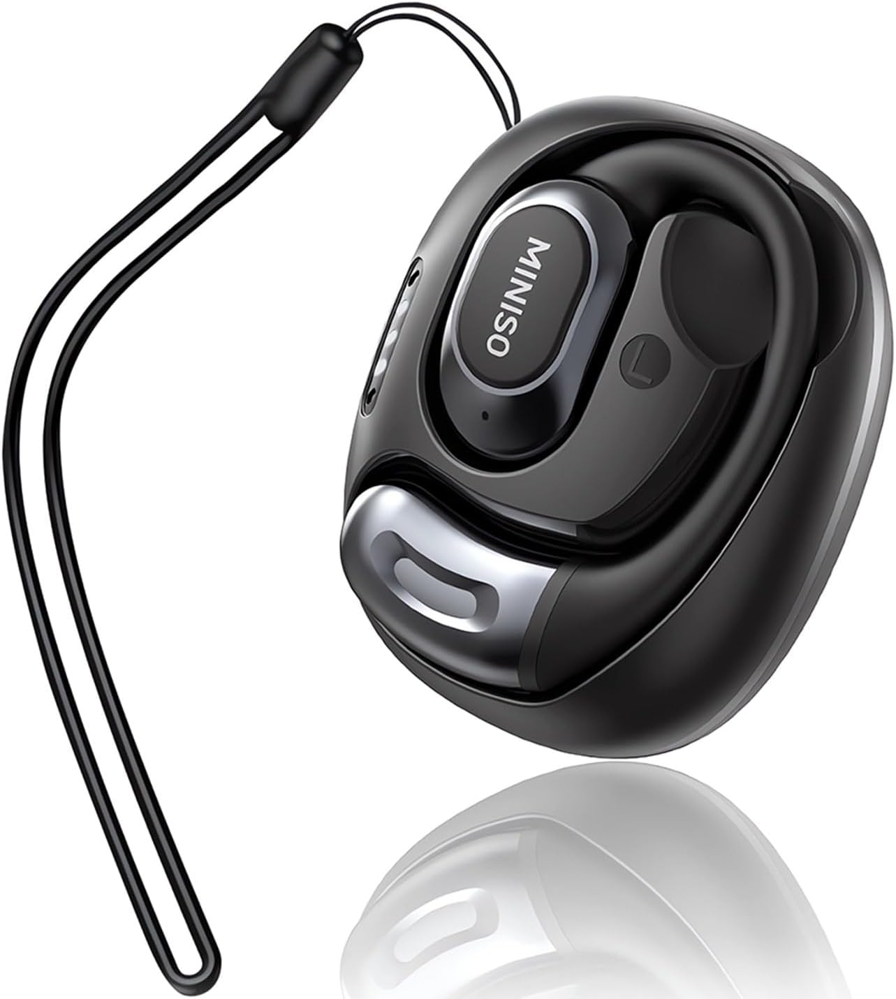 MINISO MS156 Al Translation Earbuds Real Time 3-In-1 Translator Earbuds 135 Languages&Accents Bluetooth 5.4 Open Ear Headphones with Silicone Neck Strap for Travel Business Learning, Black image number 1