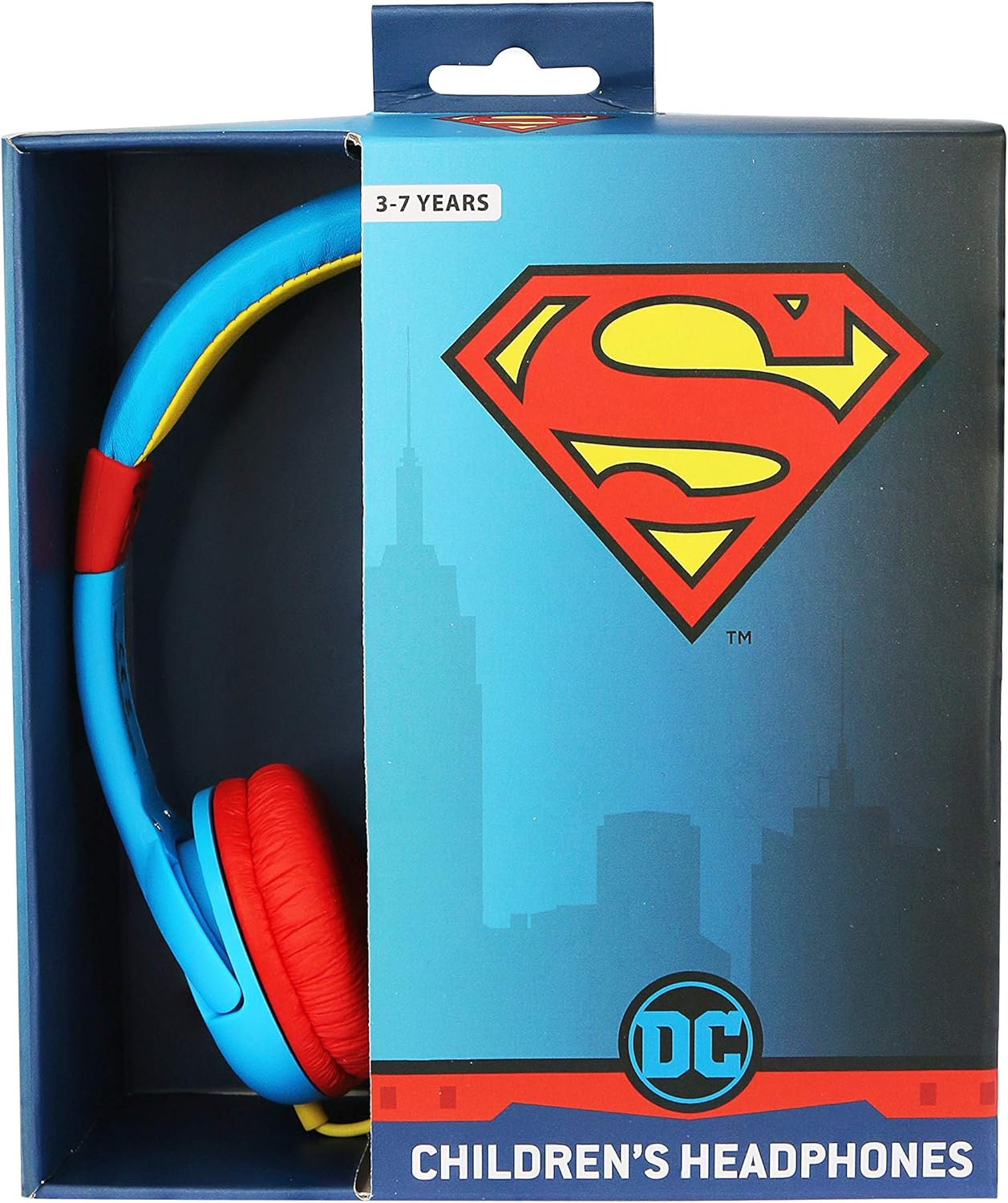 OTL OTL8236 Superman Man of Steel Junior Headphones, Multicolor image number 1
