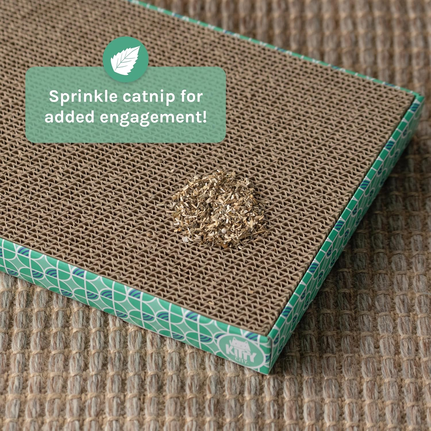 Kitty City XL Wide Corrugate Cat Scratchers 3 Pieces, Cat Scratching, Cat Scratch Pad, Vary, 18 X 10 X 1.5 Inches (CM-0204-CS01)