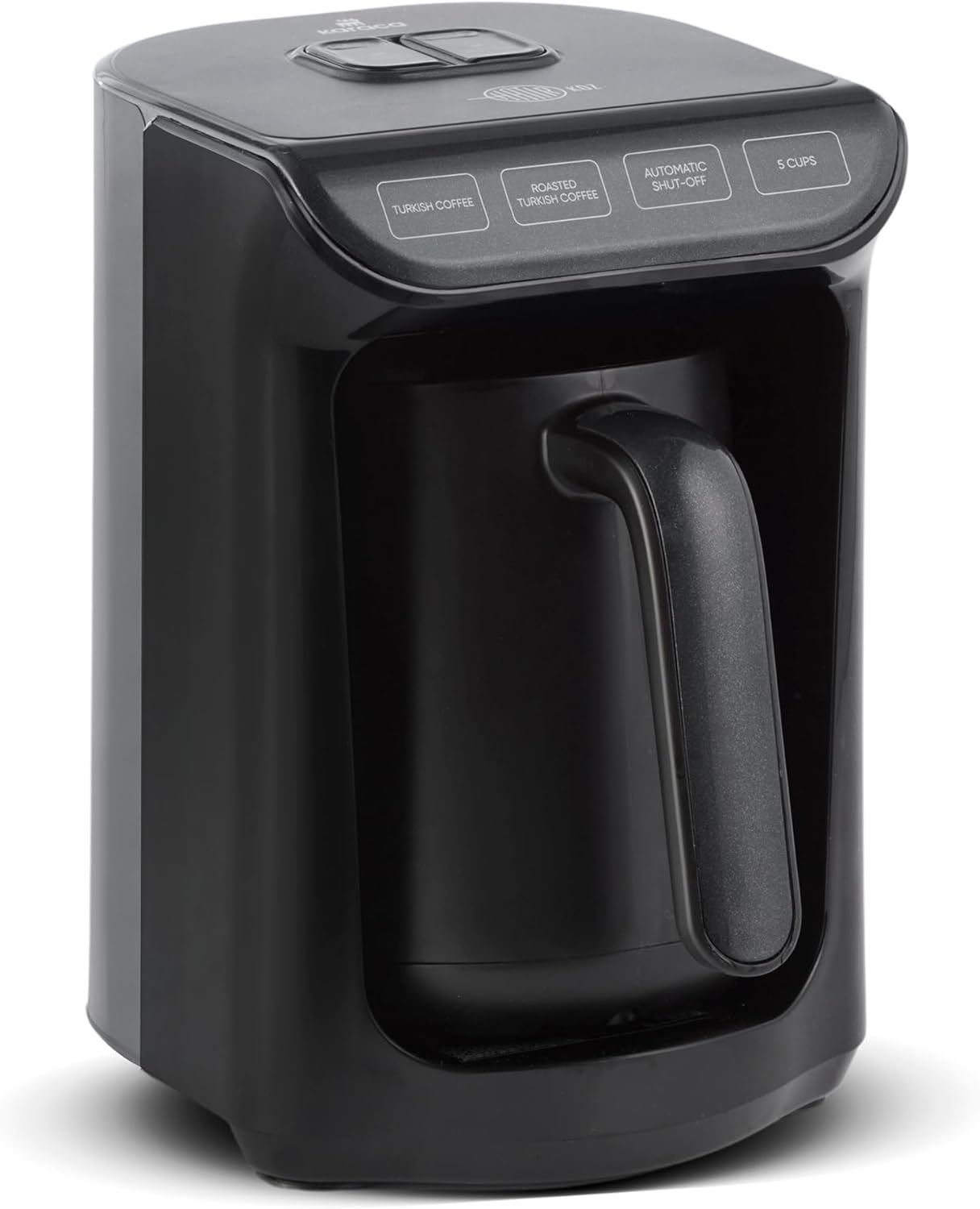 KARACA Hatır K&ouml;z Turkish Coffee Machine for 5 People, 535W, Fully Automatic, Simple and Traditional Coffee Maker, Shiny Black image number 3