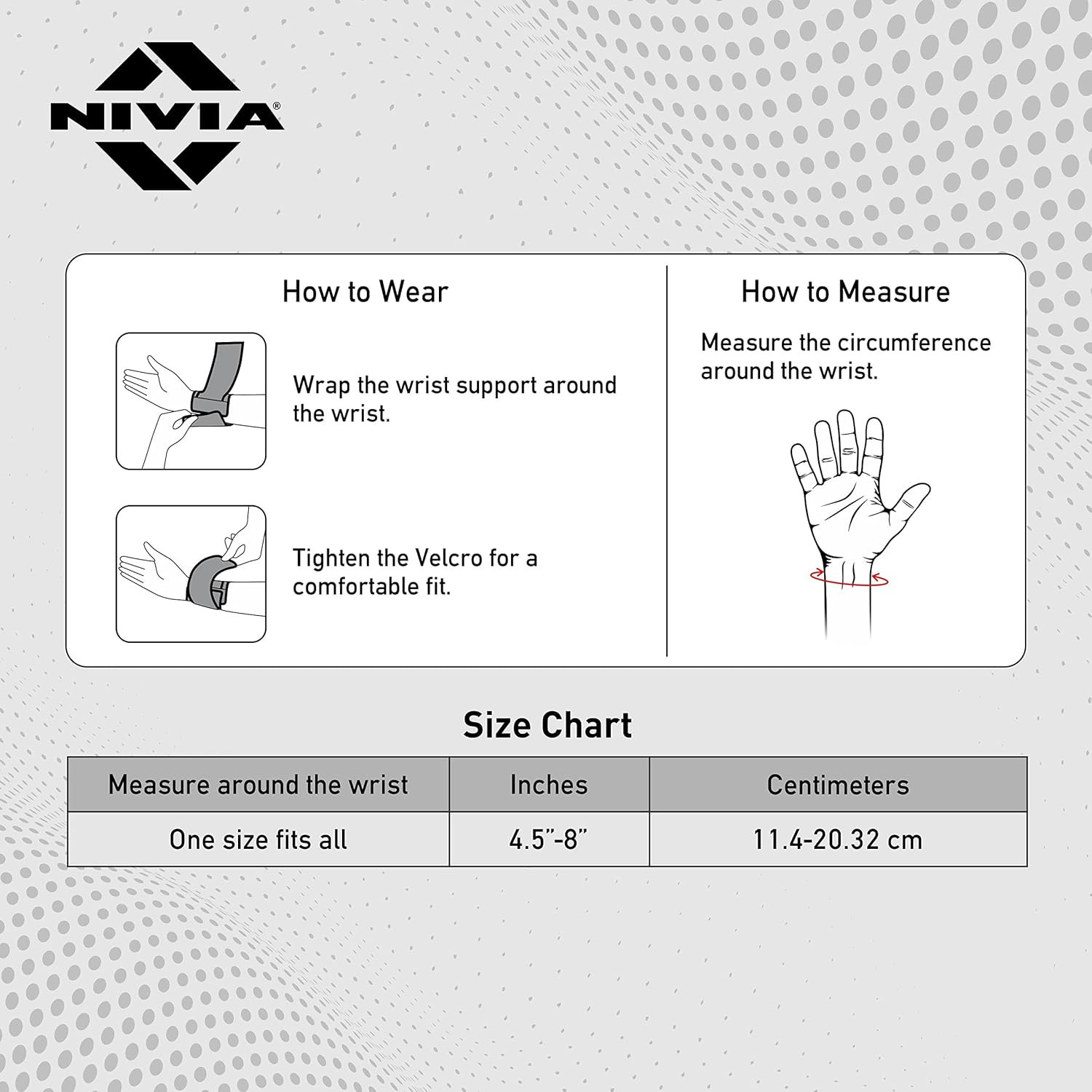 Nivia Weight Lifting Wrist Support (Black, Free Size - Adjustable with Velcro) | Material - Neoprene | Pain Relief, Gym, Sports, Exercise, Workout, Cycling image number 3