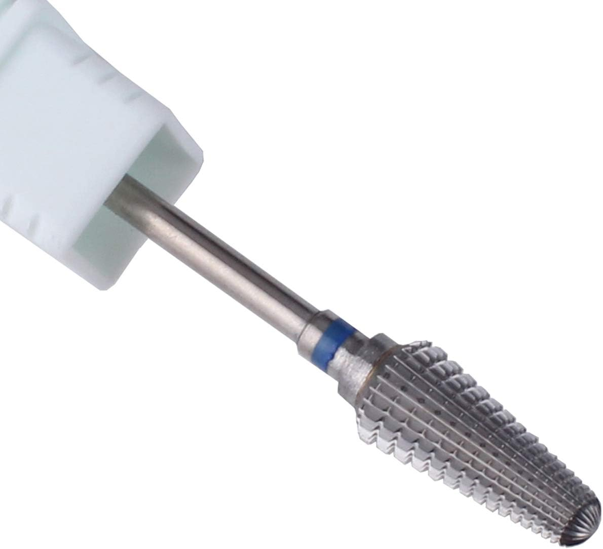 MZCMSL Tornado Carbide Nail Drill Bit - Fast Remove Acrylic or Hard Gel,Professional 3/32 Shank Efile Bit for Nail Drill(Silver,Medium)