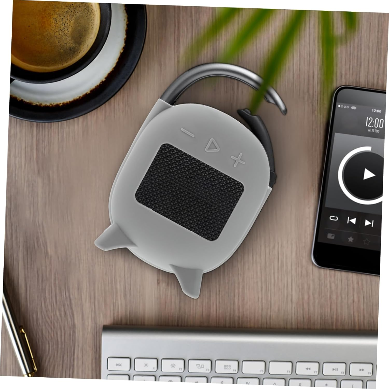 OSOLADY Silicone Cover for Wireless Speaker Compact Portable Speaker Case Storage Protection Sleeve for Clip image number 3
