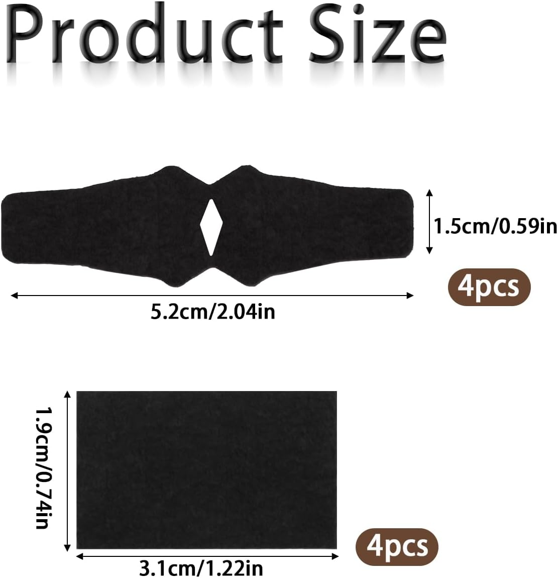 8Pcs Arrow Rest Felt Tapes, Arrow Rest Felt Non-Slip Arrow Rest Stickers Pad for QAD HDX Compound Bow Drop Away Arrow Rest Archery Accessories image number 6