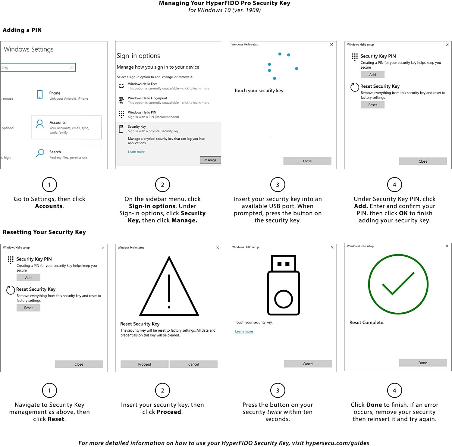 Hyperfido Titanium PRO FIDO2 Security Key image number 1