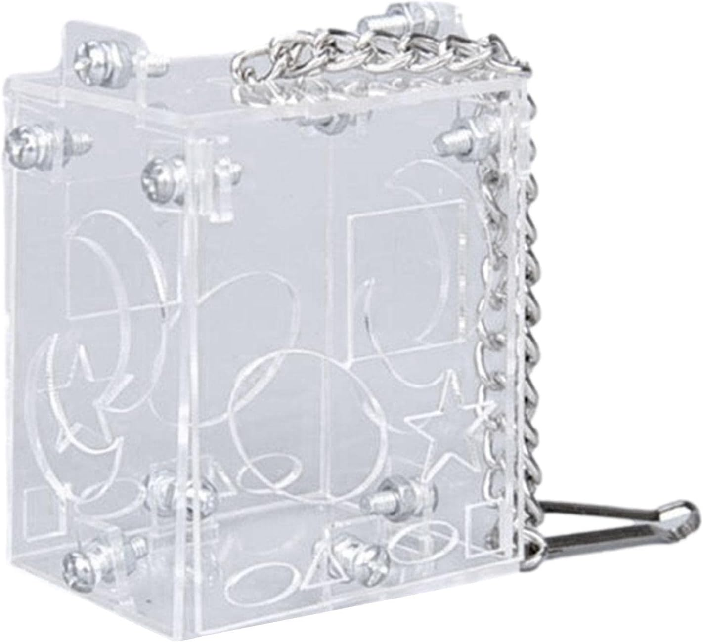 Acrylic Parrot Feeder Toy,Parrot Feeder Toy Acrylic Box Food Holder - Bird Treats Boredom Buster for Anchovies, Parakeets, Cockatiel, Mynah? image number 6