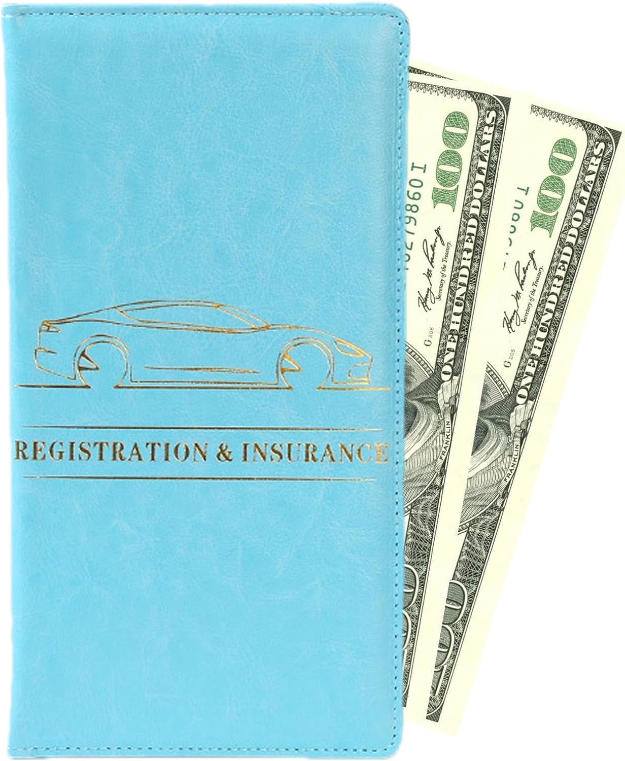 Car Registration and Insurance Holder, Driver'S License Holder Wallet, Car Registration PU Bag Holder - Car License for Motorcycles, Trucks, Boats, Buses