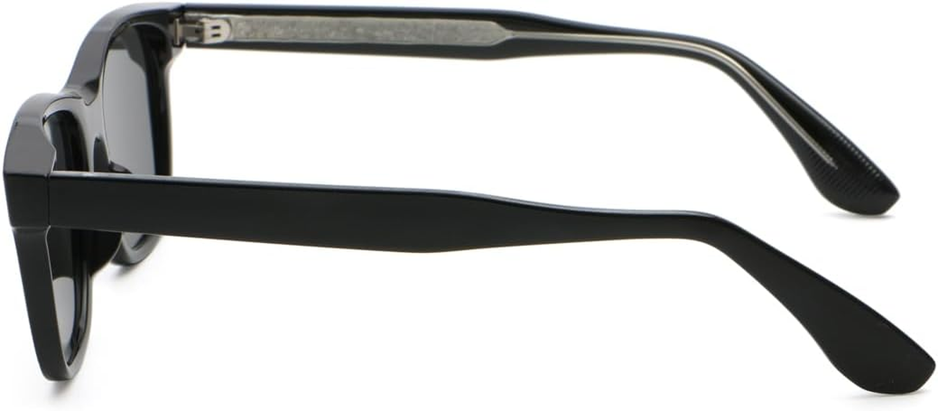 Square Sunglasses Men Women UV400 Eyewear Fashion Sunglasses CP Frame Glasses Acetate Temple - Brown image number 7