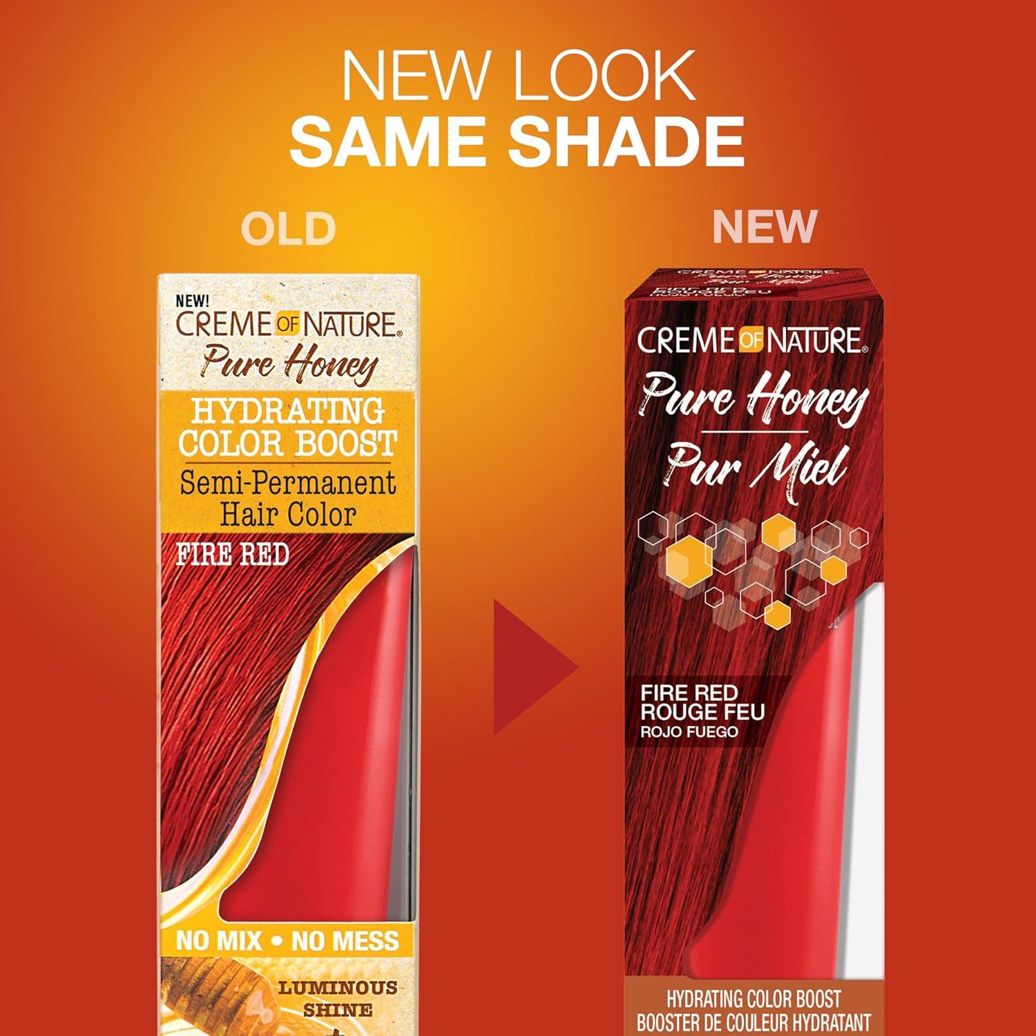 Creme of Nature Pure Honey Color Boost Fire Red 3 Ounce (89Ml) image number 2