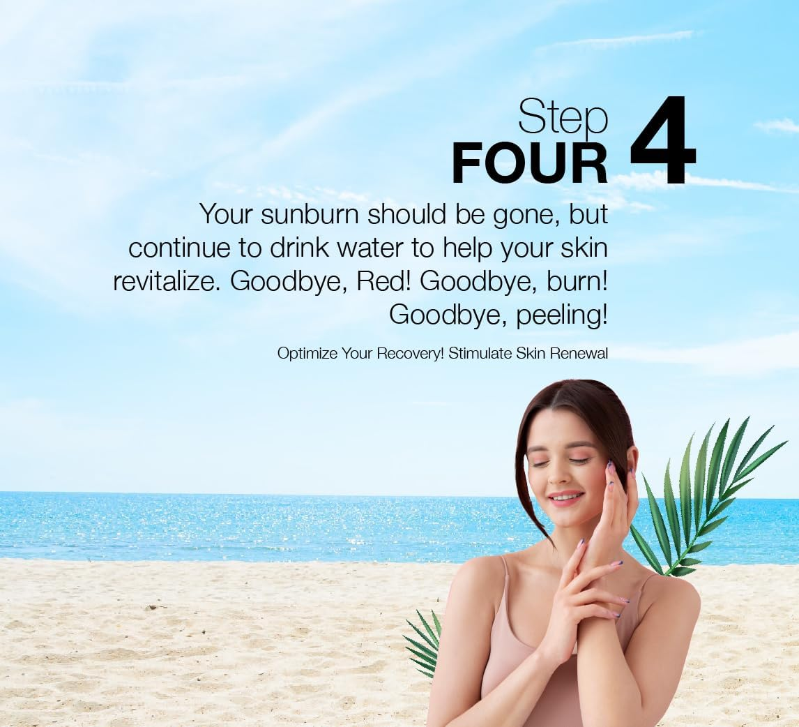 Sunburn Drink - Twin Pack - after Sun Skin Care - Supports Healthy Skin from the inside Out -Promotes Hydration - Sun Damage Support - Mix with Water - Travel Size image number 1