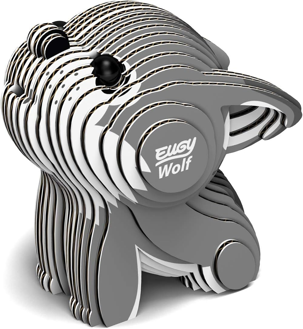 EUGY 040 Wolf 3D Puzzle - 24 Piece Eco-Friendly Educational Toy Puzzle for Boys, Girls & Kids Ages 6+ image number 4