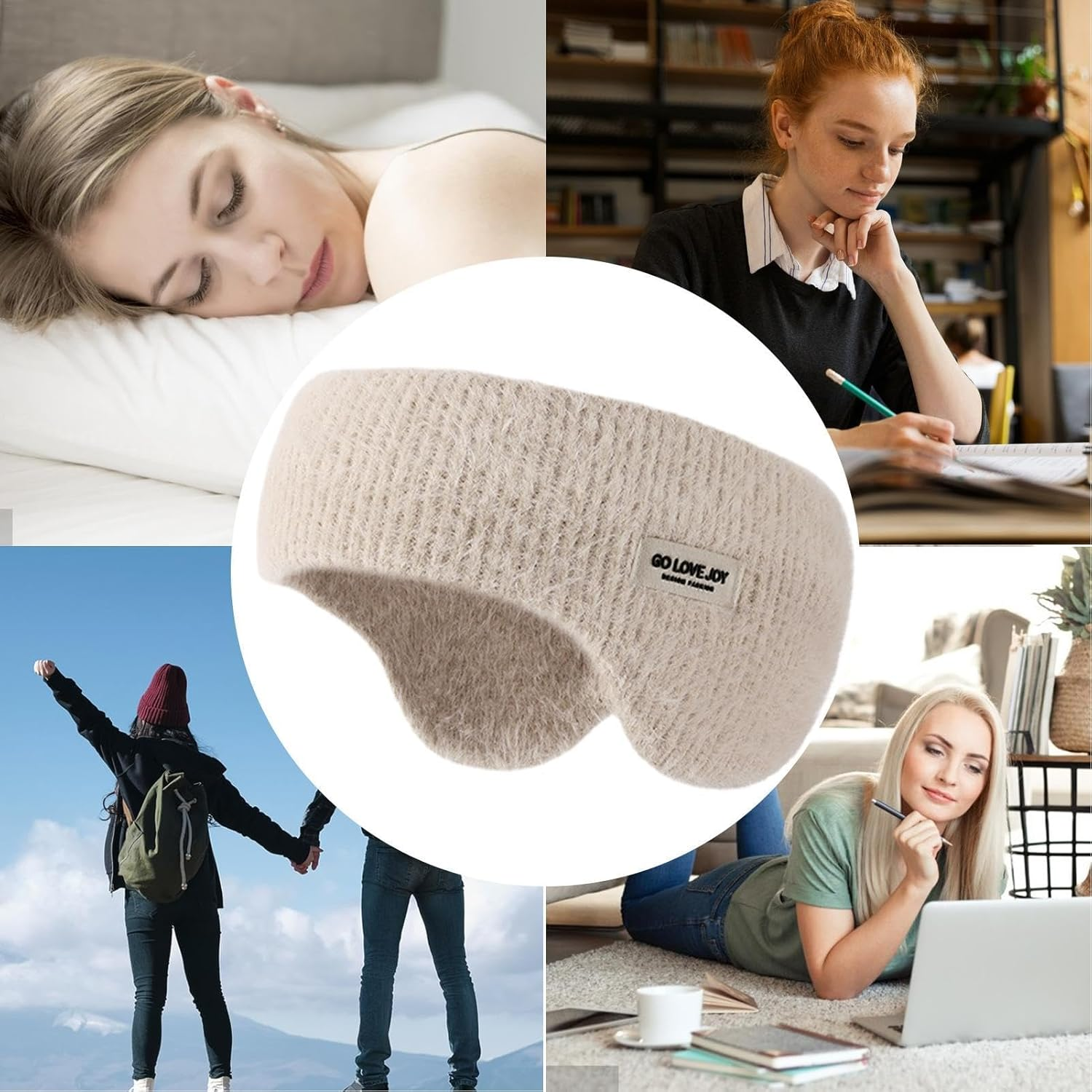 Soundproof Earmuffs - Noise Reduction Winter Warm Ear Muffs, Noise Cancelling Ear Muffs | Comfortable Noise Suppressing Ear Protectors, Lightweight Earmuffs for Sleeping Study Working Napping - Grey image number 5