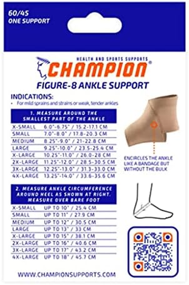 Champion Ankle Support, Figure-8 Style, Knit Elastic, Medium image number 6
