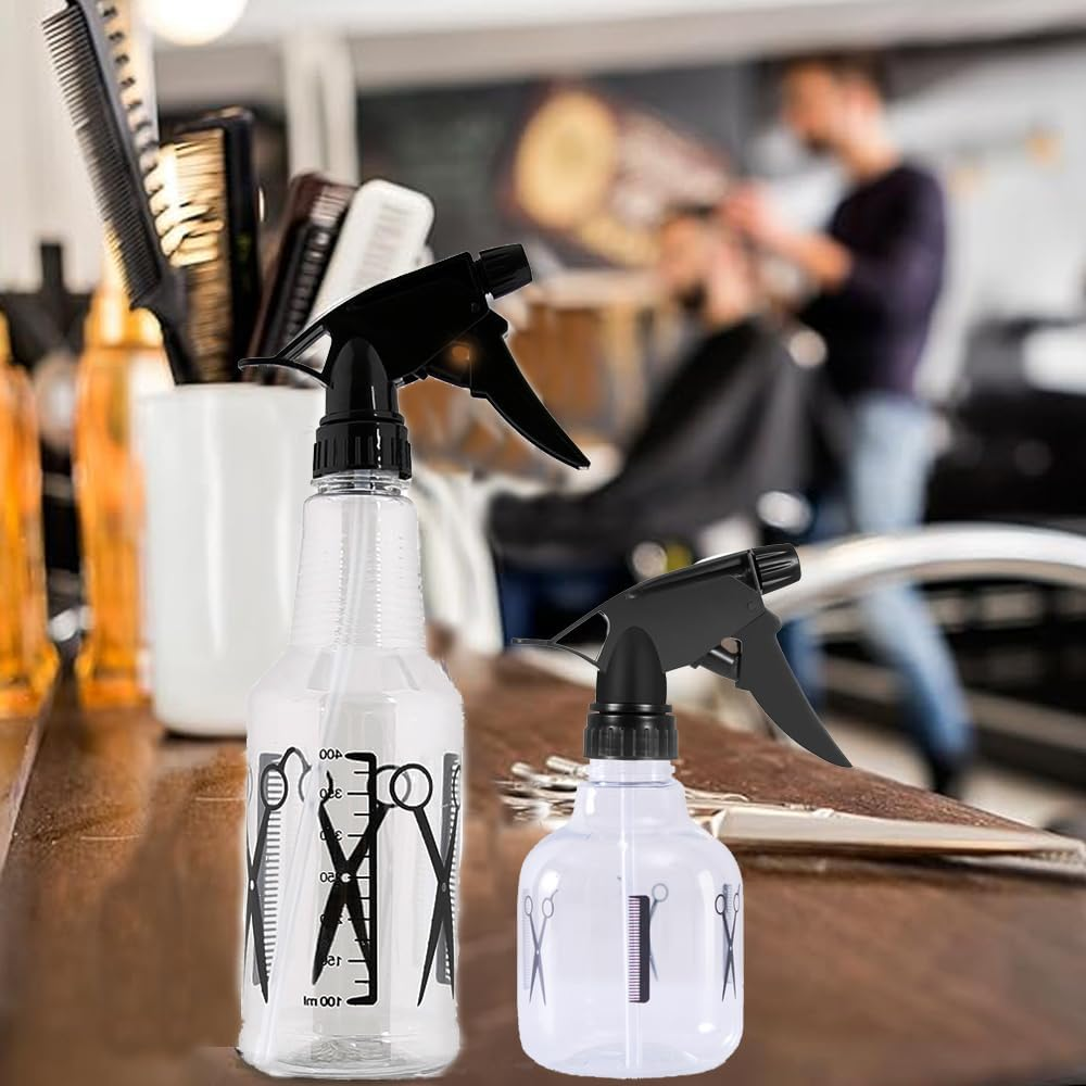 2Pcs Continuous Hair Spray Bottle Water Spray Bottle for Hair Fine Mist Spray Bottle for Hair Barbers Watering Pot Spray Bottles Plastic Travel Plant for Hair Styling, Pets image number 6