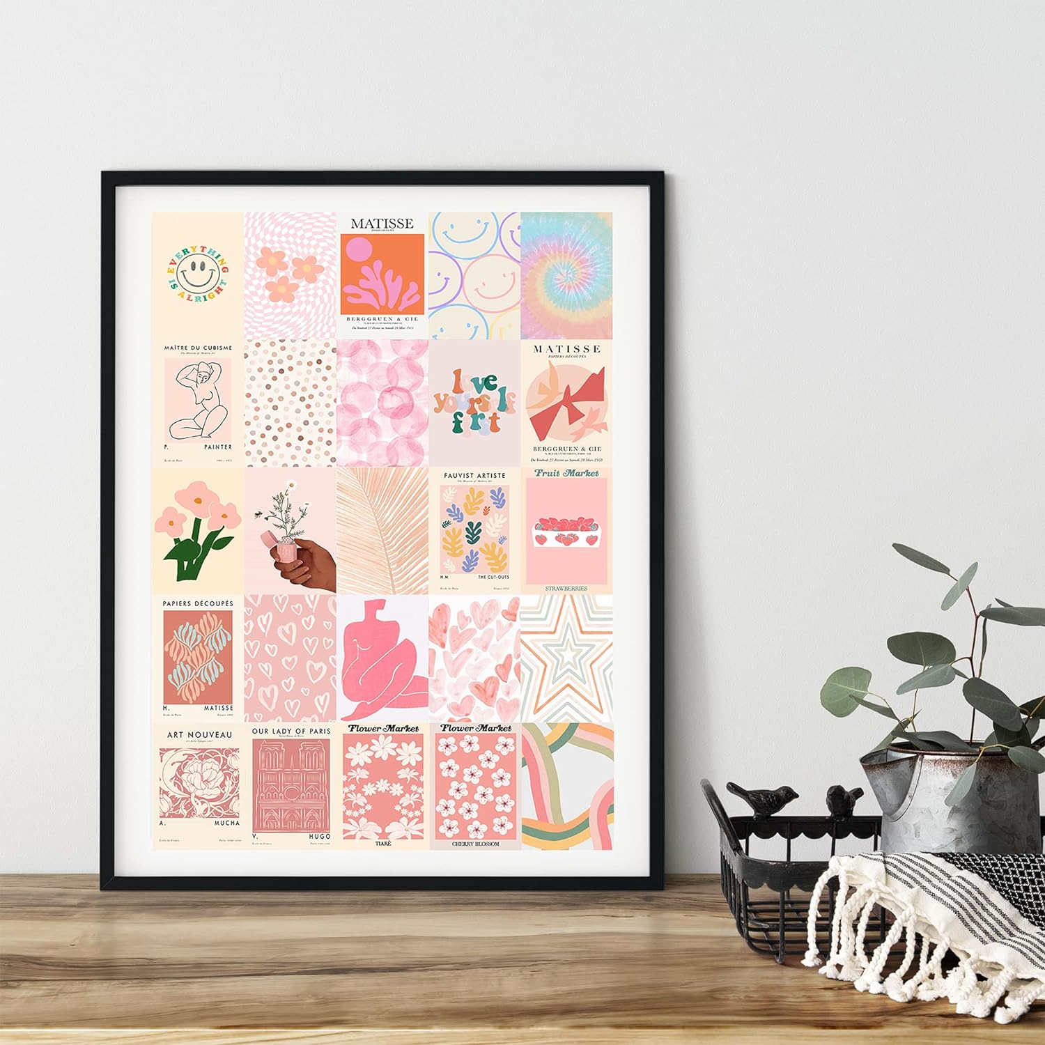 Pink Room Decor Aesthetic Danish Pastel, 50Pcs Blush Pink Wall Decor, Danish Pastel and Preppy Wall Collage Kit Aesthetic Pictures, Preppy Room Decor, Preppy Bedroom Wall Decor for Teen Girls Trendy Stuff image number 4