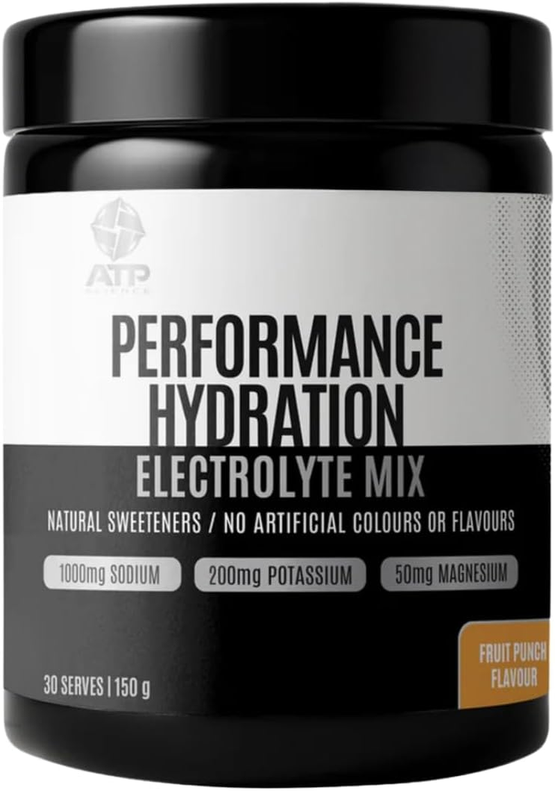 ATP Science Performance Hydration Electrolyte Powder, Low Sugar Electrolyte Mix with Herbal Extracts, Includes Sodium, Potassium, Calcium & Magnesium, No Artificial Flavours, 30 Serves, Fruit Punch image number 3