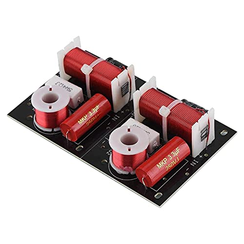 Xioaue 2Pcs 400W Speaker Frequency Divider 2 Way 2 Unit Hi-Fi Soundshelf Crossover Filters Woofer and Tweeter image number 6