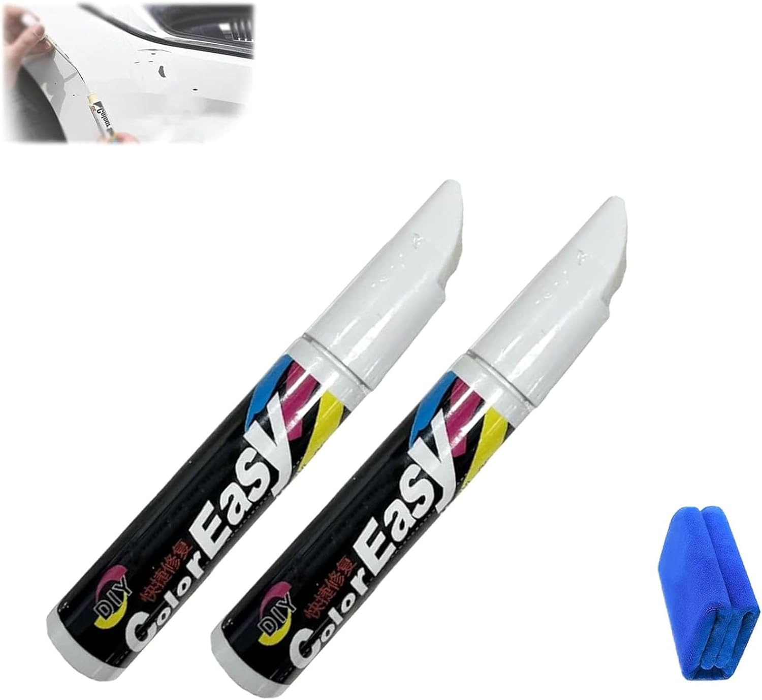 Stylopro Car Scratch Pens, Auto Paint Scratch Remover Pen, Magic Pen for Car Scratches, Cars Scratch Repair Pens, Quick Fix Vehicles Touch up Paint, for Cars/Motorcycle/Boat (White) image number 2