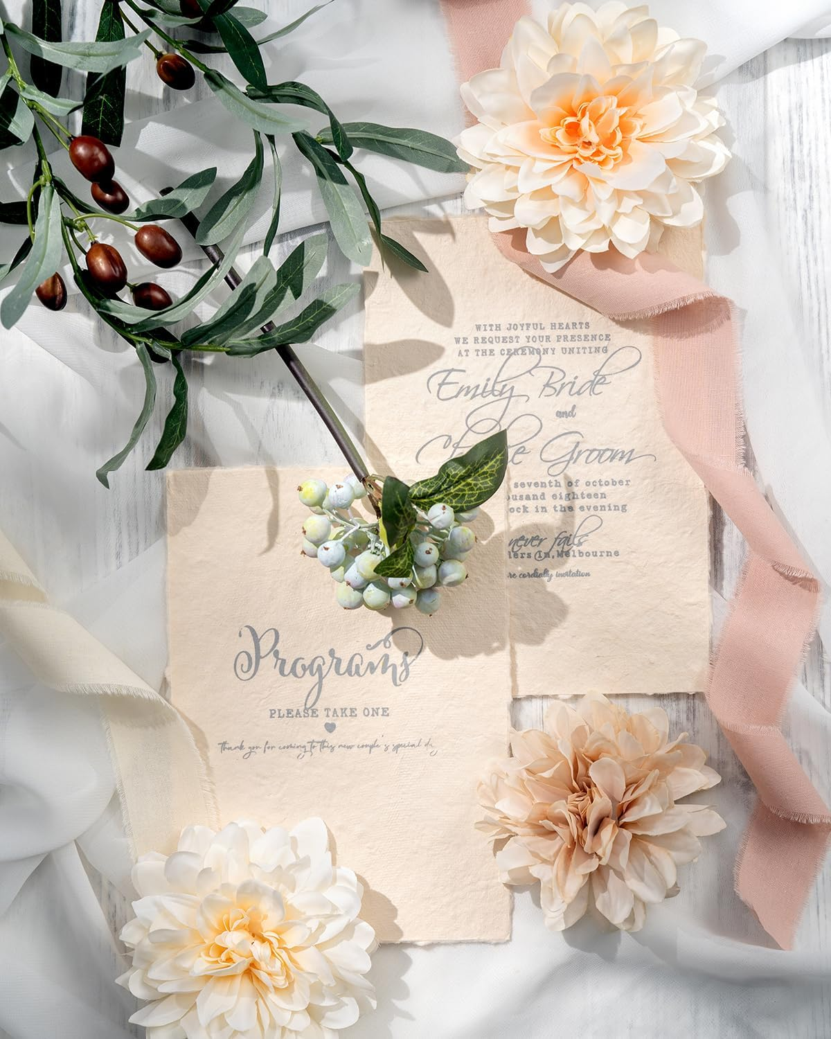 Blue Fringe Ribbon for Gift Wrapping Gift Ribbon Thick Fabric Ribbon Frayed Ribbon Cotton Gift Wrap Ribbon