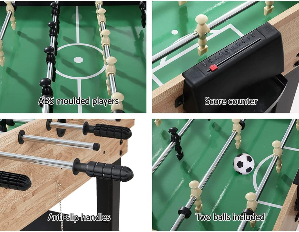 Foosball Table, 10-In-1 Football Soccer Ball Shuffleboard Tennis Bowling Chess Foose Tables Home Party Favour Kids Game Training Equipment Indoor Sport