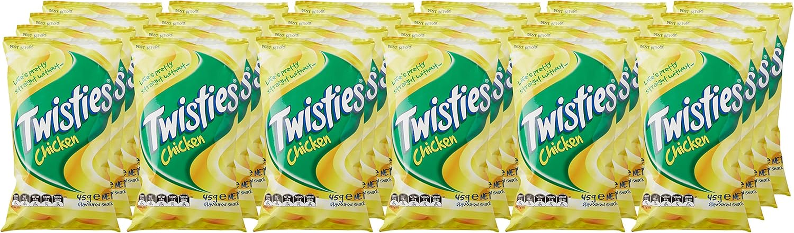Twisties Chicken Flavour Snacks, 24 X 45 Grams image number 3