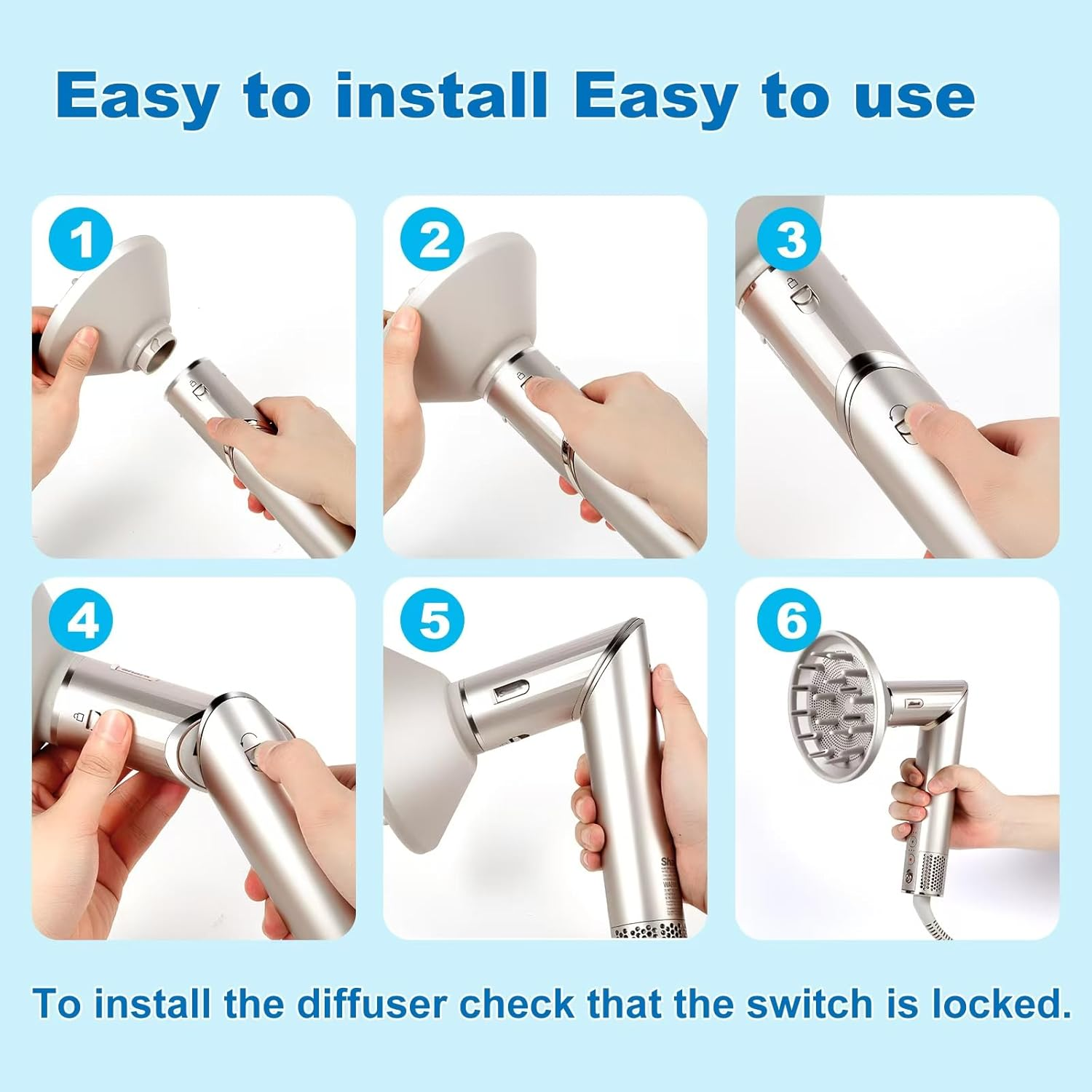 GENCAM Flexstyle Diffuser for Shark HD430, Attachment for Shark Flexstyle Styling Tool