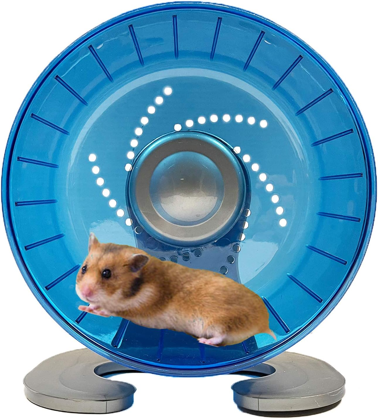Petest Hamster Exercise Wheel, Silent Spinner Hamster Running Wheels, Diameter 6.7 Inch, Blue image number 5