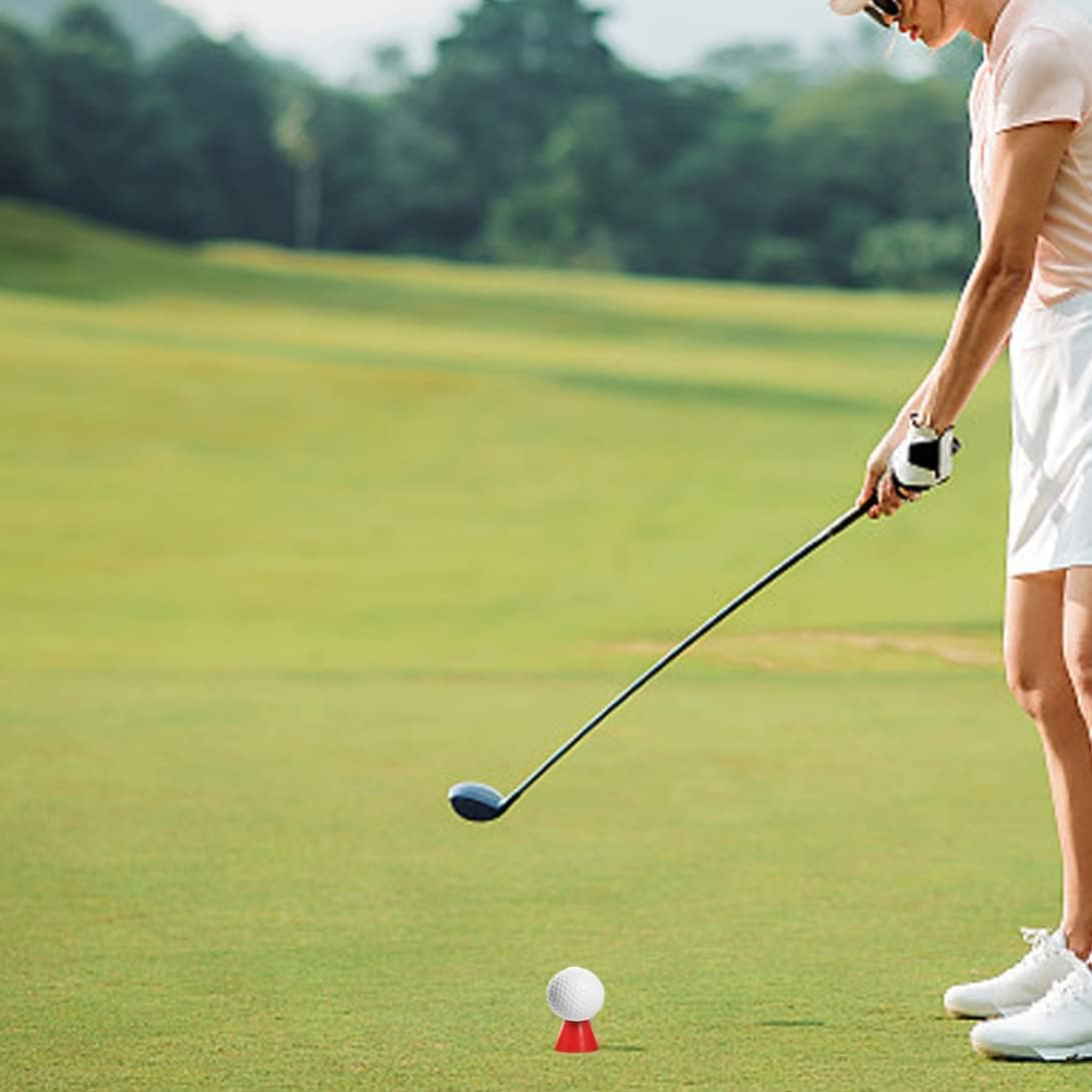 Rubber Golf Tees Winter Multicolor Golf Driving Range Holders with 4 Different Heights 12PCS image number 5