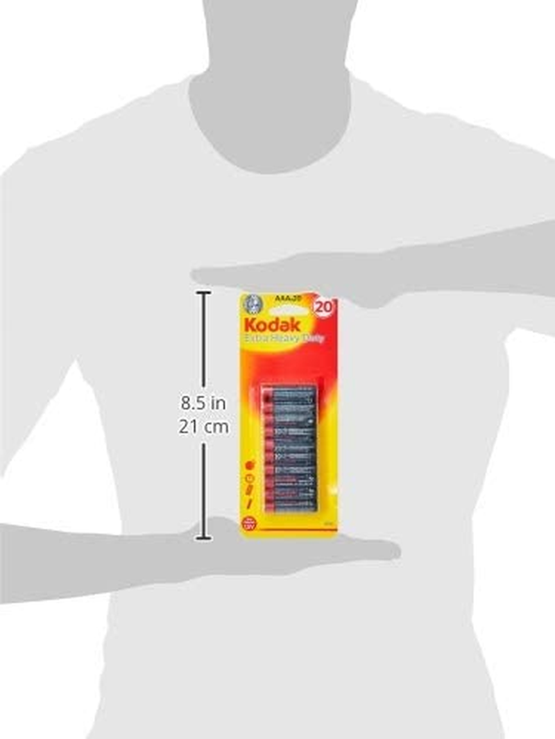 Kodak 30937765 Super Heavy Duty AAA 20 Pack Zinc Batteries image number 2
