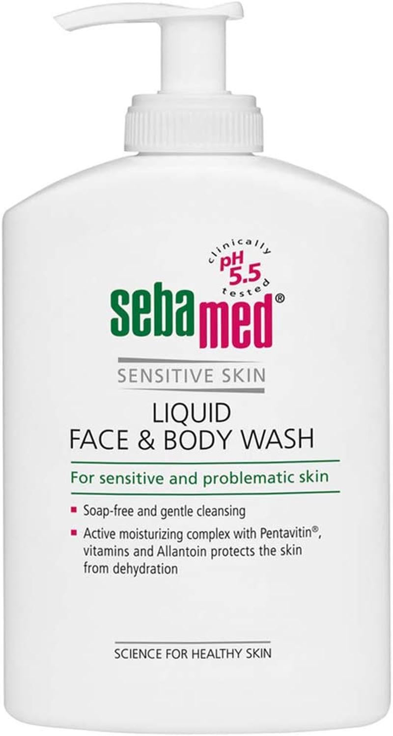 Sebamed Liquid Face and Body Wash 1L Pump, 1 Count