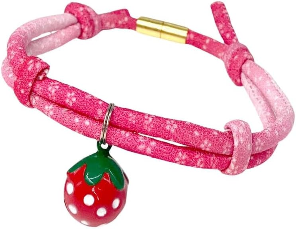 Nekomote Ichigomiruku Accessible Collar Cat Collar/Pink image number 1