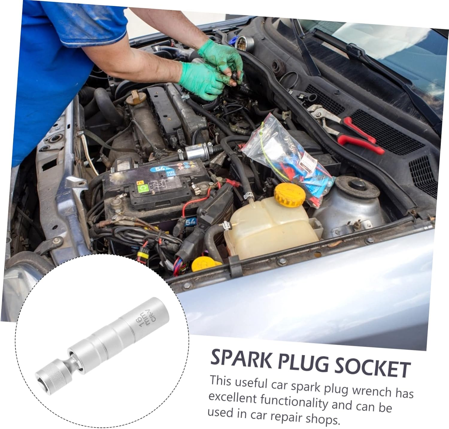 MUCKLILY 2Pcs Spark Plug Removal Tool Magnetic Plug Removal Flexible Tool for Car Equipment image number 6