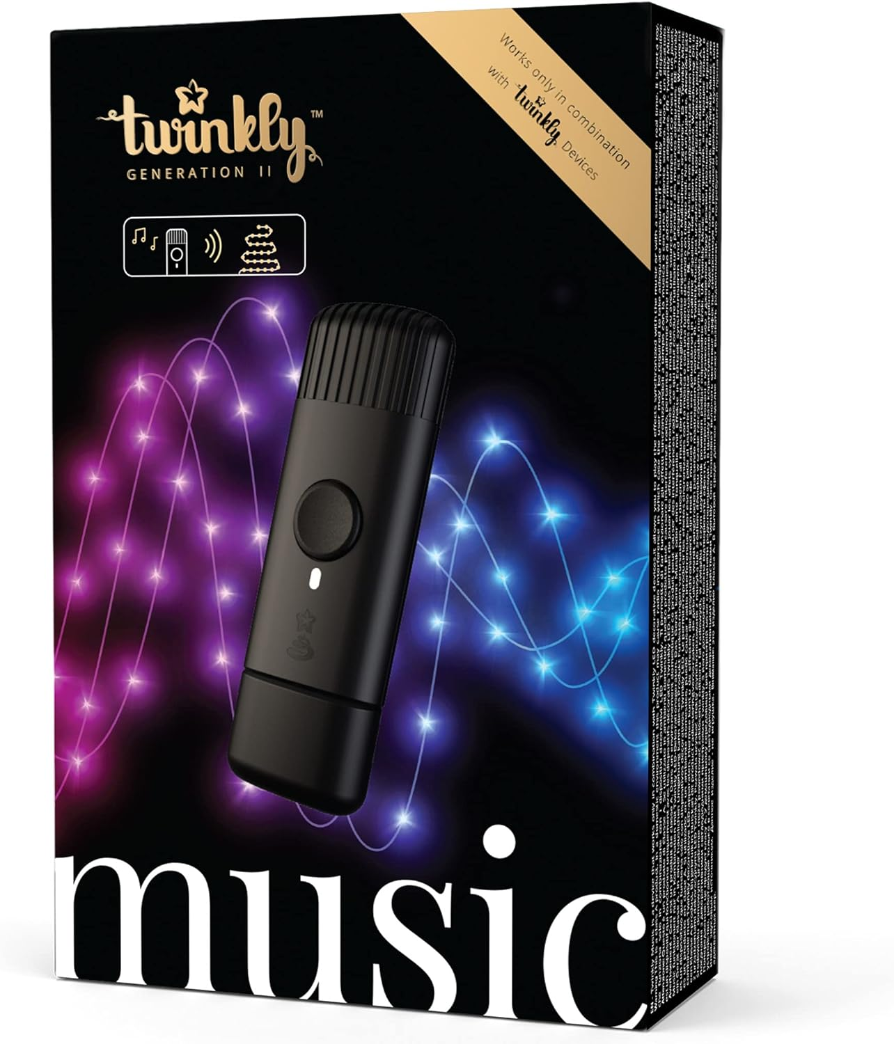 Twinkly Music &ndash; Bluetooth and Wi-Fi Usb-Powered Sound Sensor for Twinkly Smart LED Lights to Sync to Music image number 3