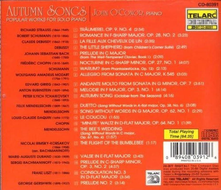 Autumn Songs - Popular Works for Piano image number 1