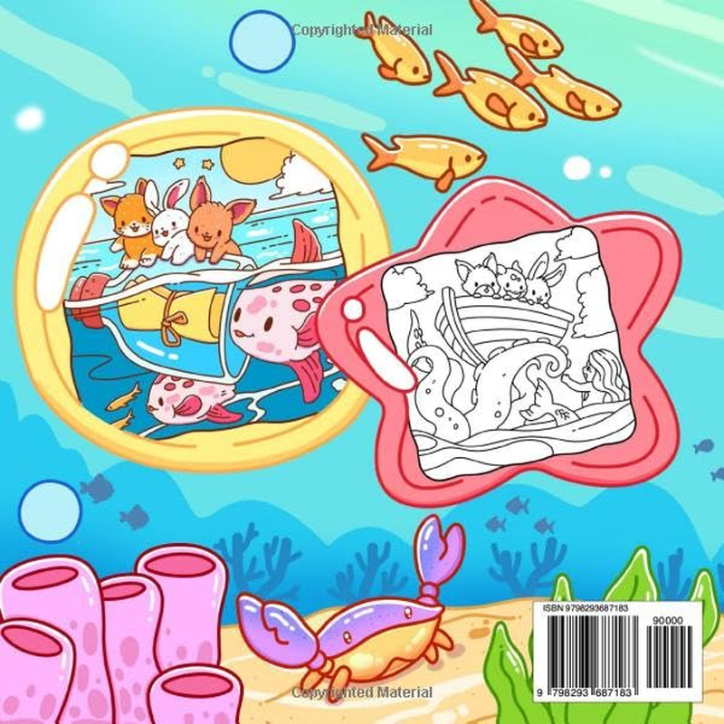 Ocean Fuzzy: Ocean Scenes Coloring Book for Teens and Adults Featuring Cute Fuzzy Friends and Sea Animals for Relaxation