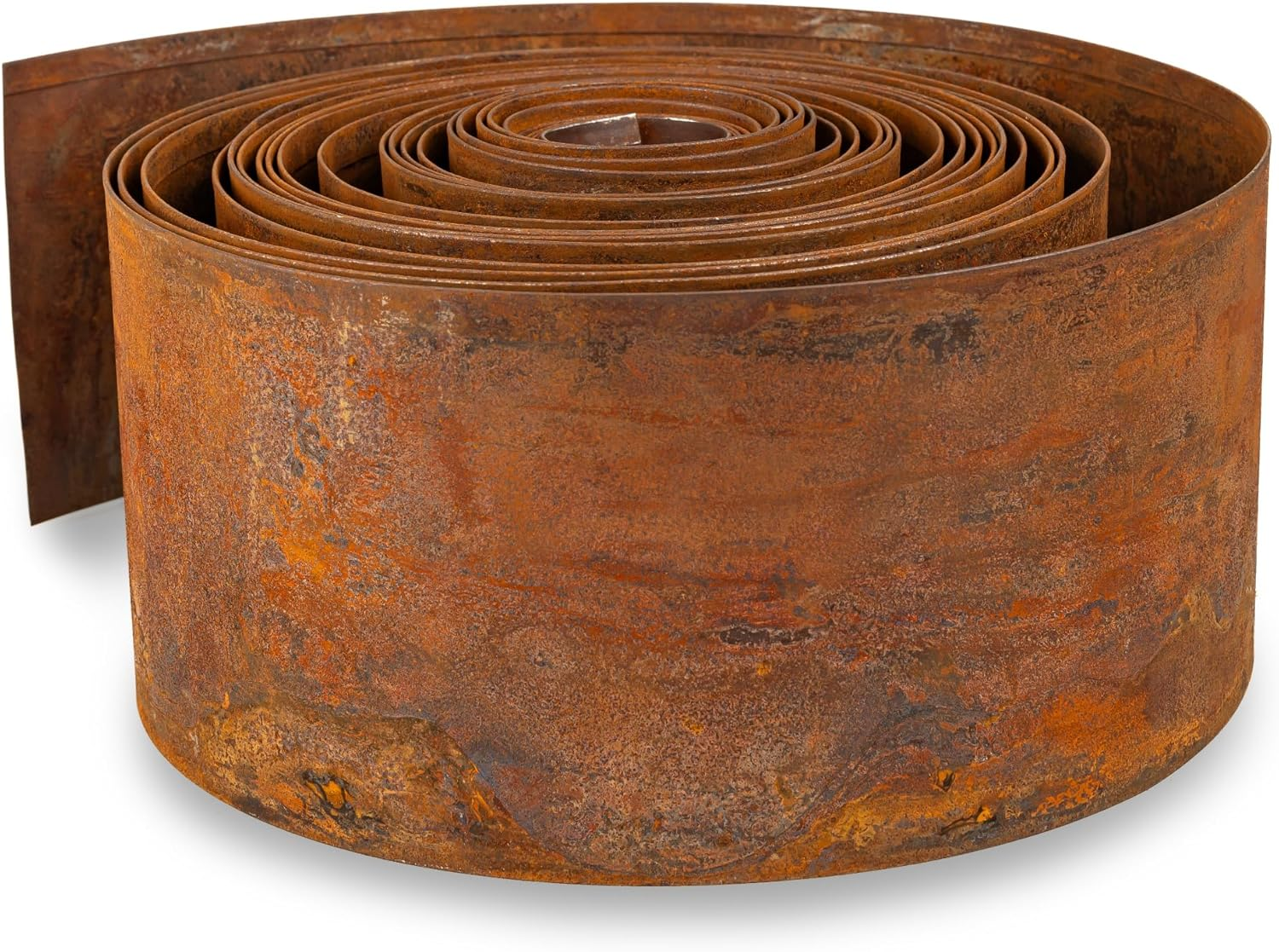 Corten Steel Lawn Edging 10 M - Metal Flower Bed Edging 14 Cm High - Easy Assembly - Flower Bed Border with Grate, 1 Pair of Mounting Gloves Included image number 5