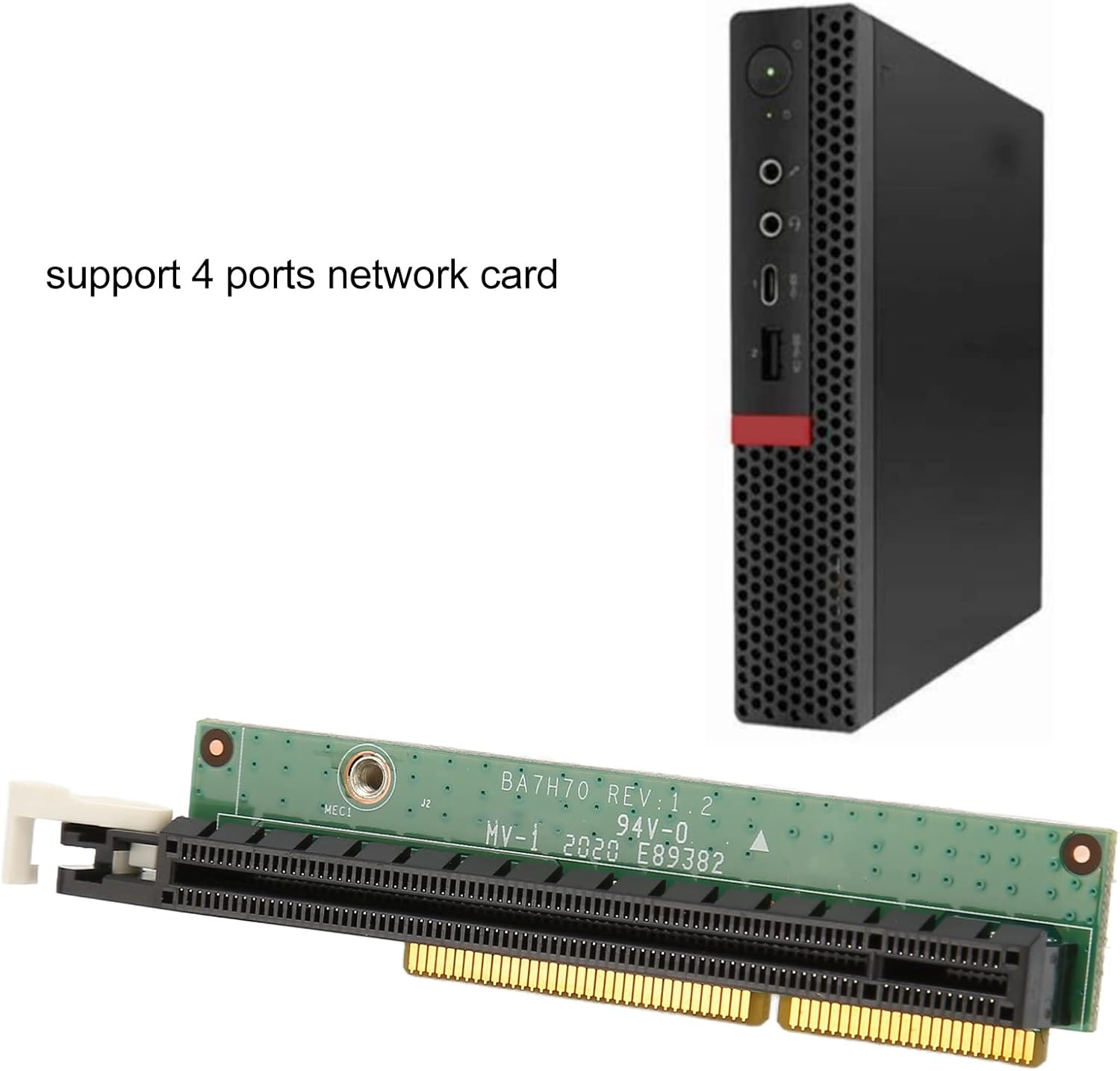 Dpofirs 01AJ940 Pcie Expansion Graphic Card Adapter Board, Supports Tiny5 M920X M720Q P330, Compatible with Rx560 P1000 P620 P600 Rx460, Plug and Play, Pcie X16 Interface image number 1