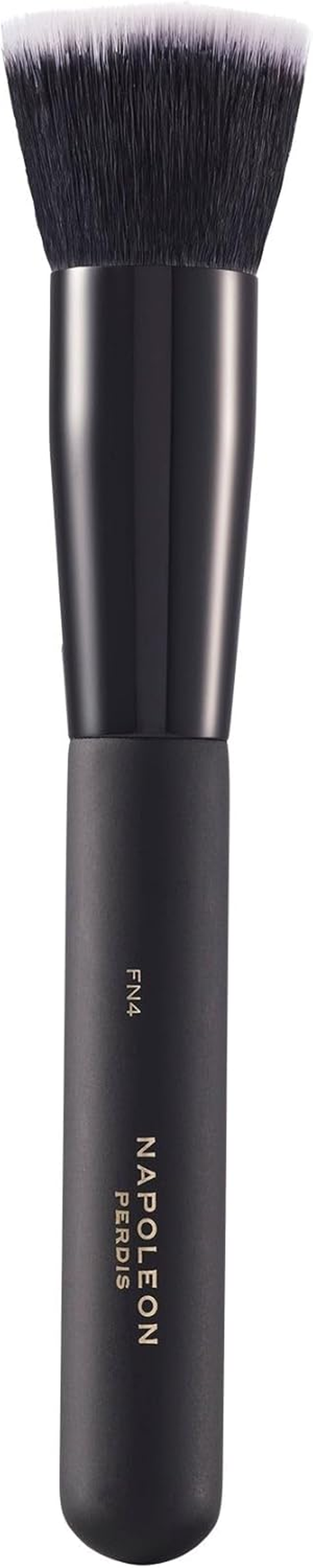 FN1 Foundation Brush | Flat & Tapered Makeup for Liquid & Cream Foundation | Vegan Synthetic Fibres | Hypoallergenic | Professional Face Brush