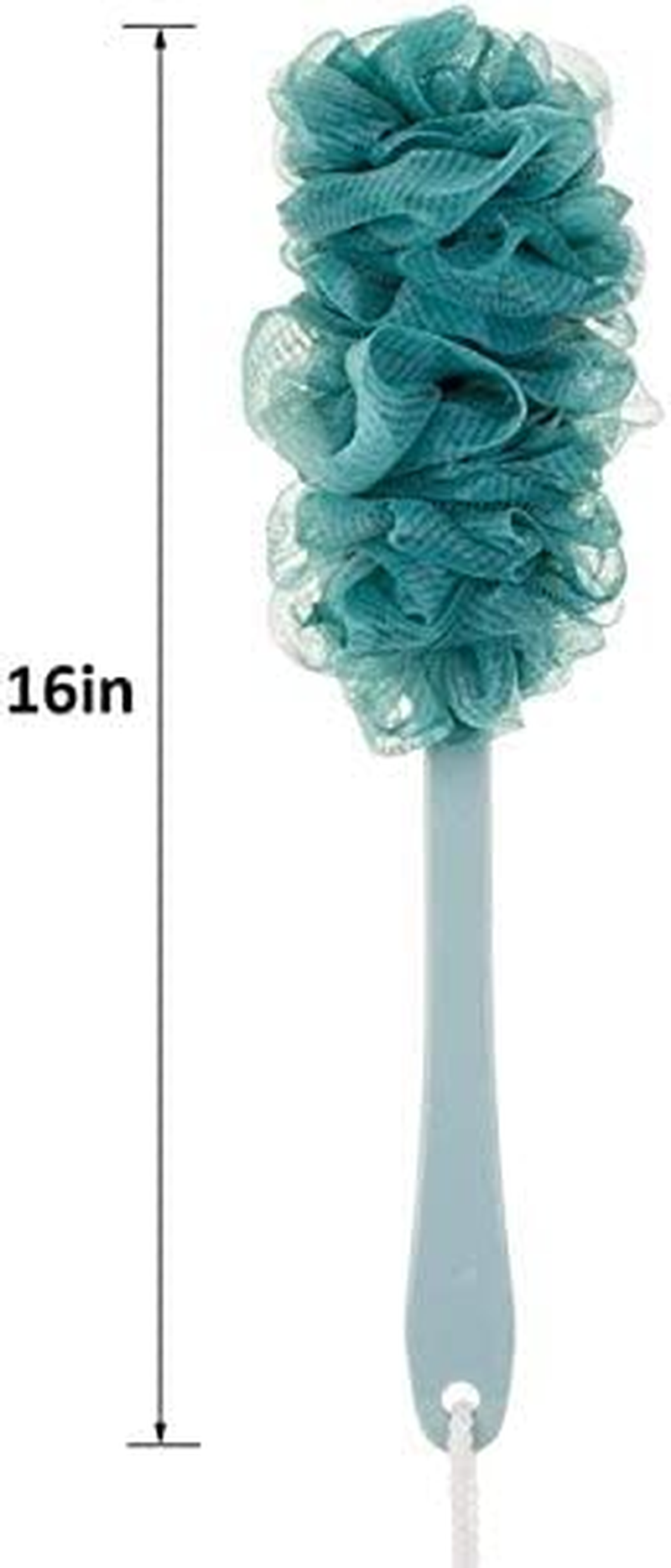 Four Season Combo of Loofah Ball and Loofah with Handle Shower Sponge Soft Body Scrubber,Exfoliating Bath for Women and Men for Silky Skin,Full Cleanse,Rich Lather [Color May Vary] (Pack of 2) image number 1