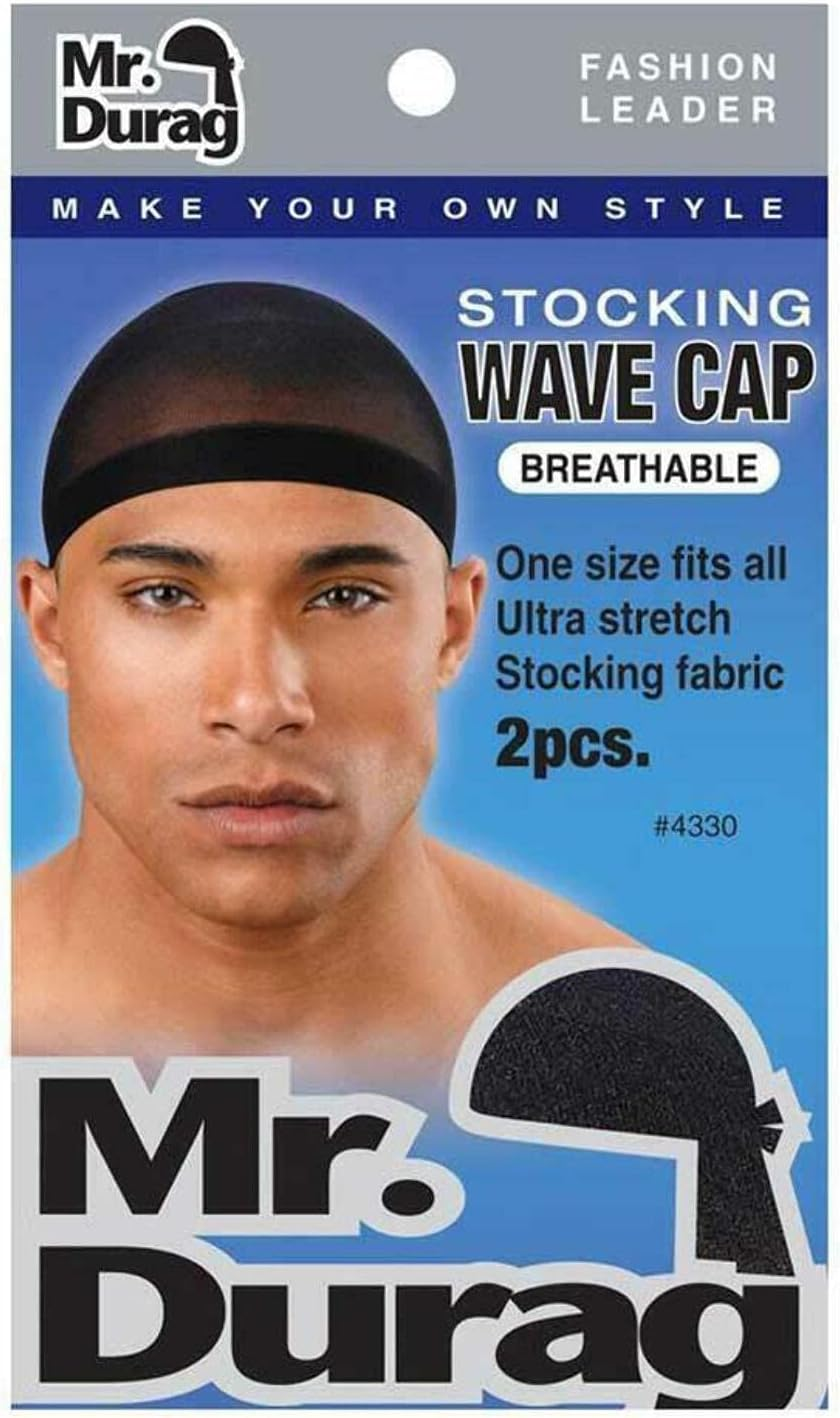 Annie Mr. Durag Stocking Wave Cap 4330, 2 Count (Pack of 1)