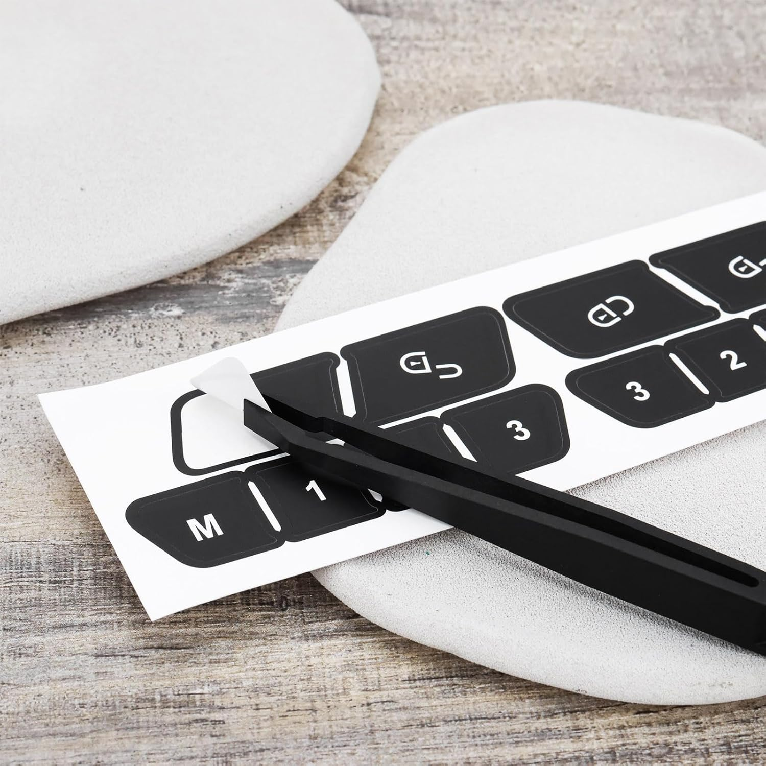 Car Repair Button Sticker Kit Door Center Console, Multimedia Control Panel Seats Compatible with Mercedes-Benz V2 (Set 1) image number 6