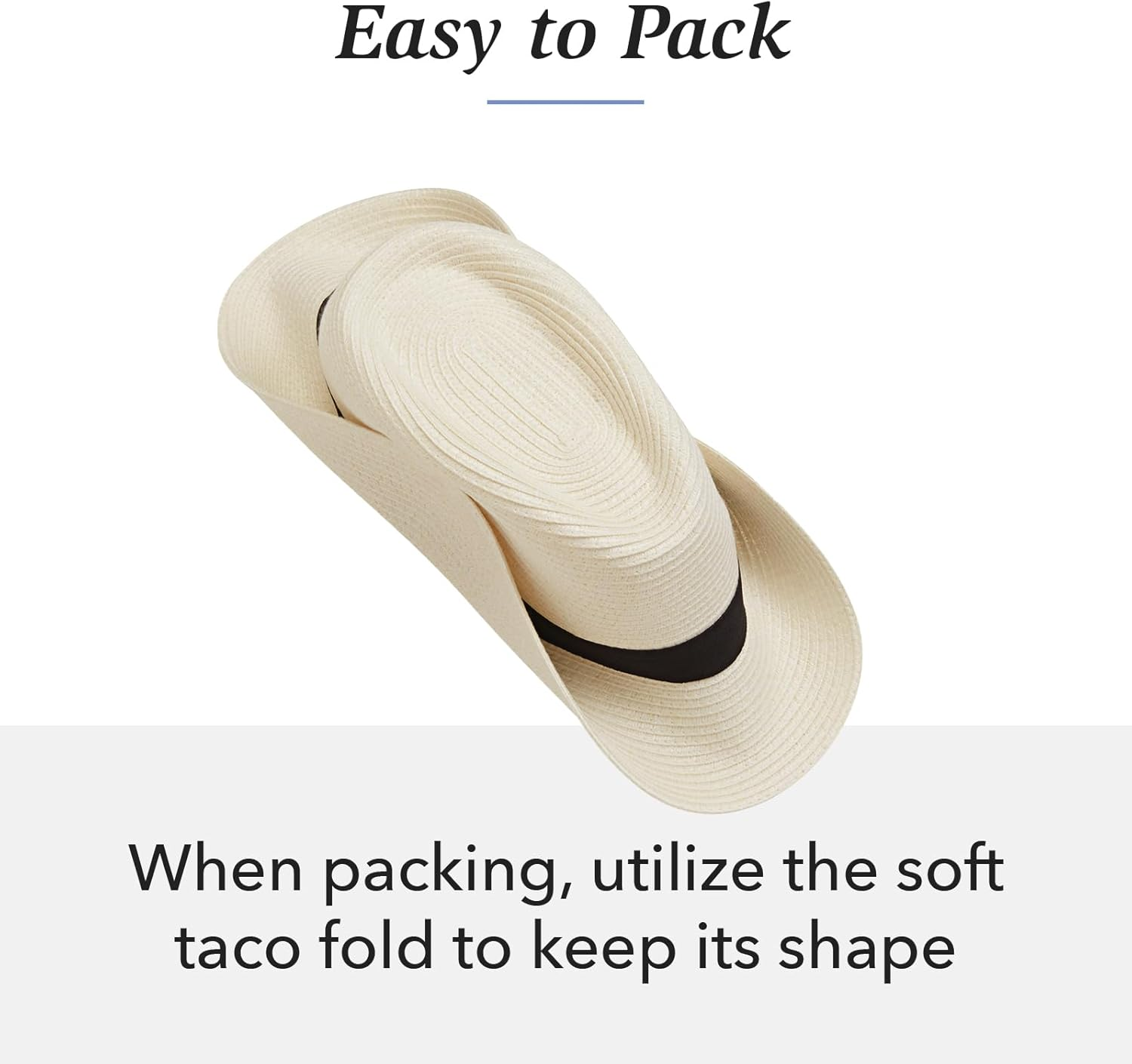 Wallaroo Hat Company Women&rsquo;S Petite Palm Beach Fedora &ndash; UPF 50+ UV Protection Sun Hat, Packable, Adjustable, Small Size image number 3