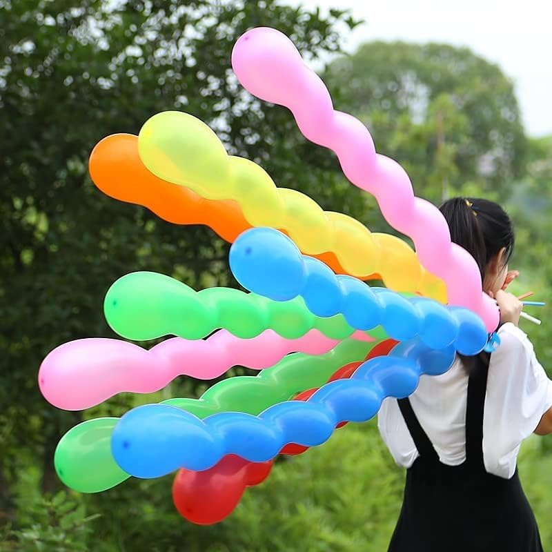 100Pcs 40 Inches Latex Spiral Balloons for Boys Girls Birthday Festival Party Decoration Mix Colors&hellip; image number 3