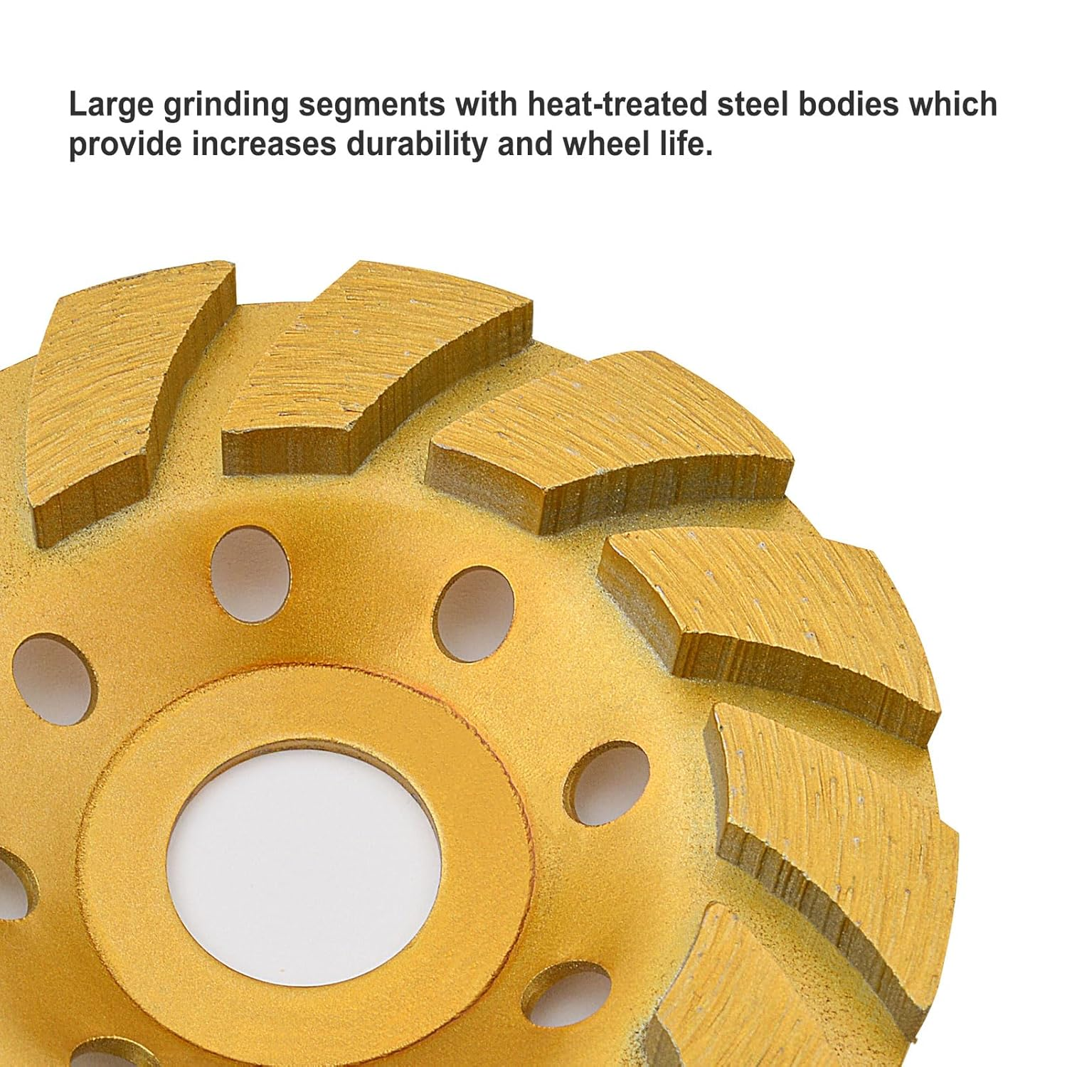 Gunpla 105 X 22Mm Turbo Diamond Cup Wheel, Grinding Cup Wheel Disc 12 Segs Masonry Stone Cutting Tool for Concrete Angle Grinder image number 5