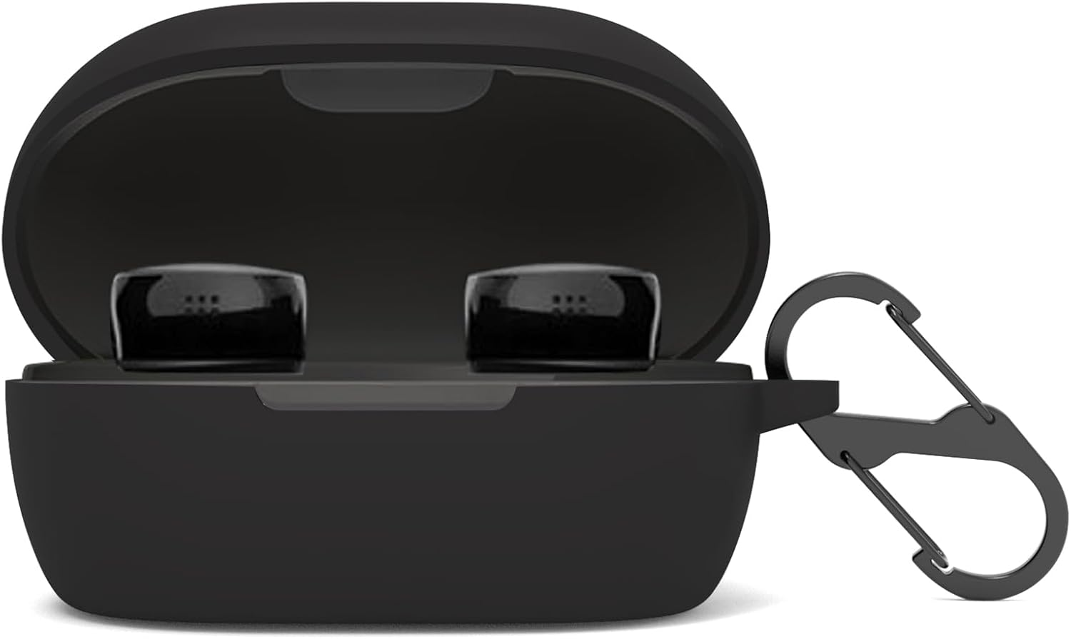 Haotop Soft Silicone Protective Case Cover Compatible for Bose New Quietcomfort Earbuds 2024 (Black) image number 5